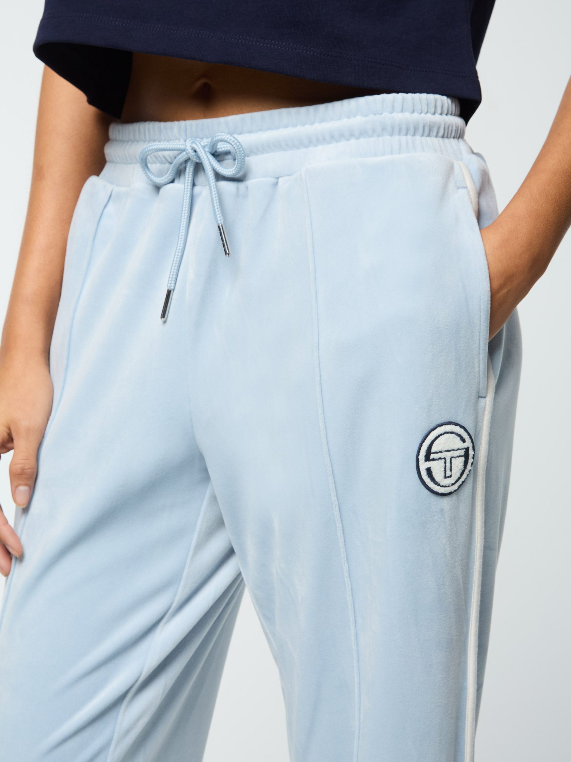 Veneto 3/4 Velour Track Pant- Celestial Blue - Image 8