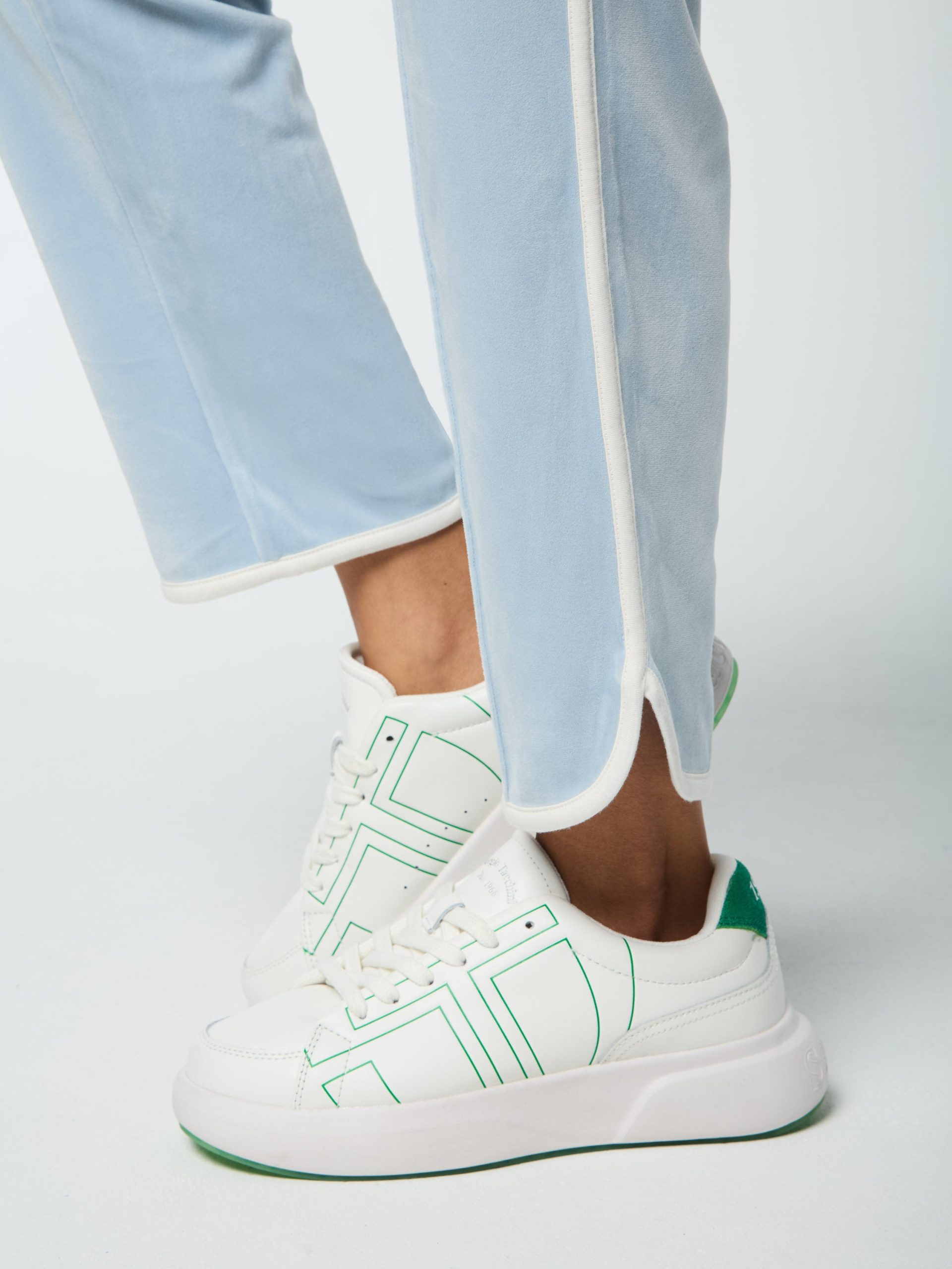 Veneto 3/4 Velour Track Pant- Celestial Blue - Image 9
