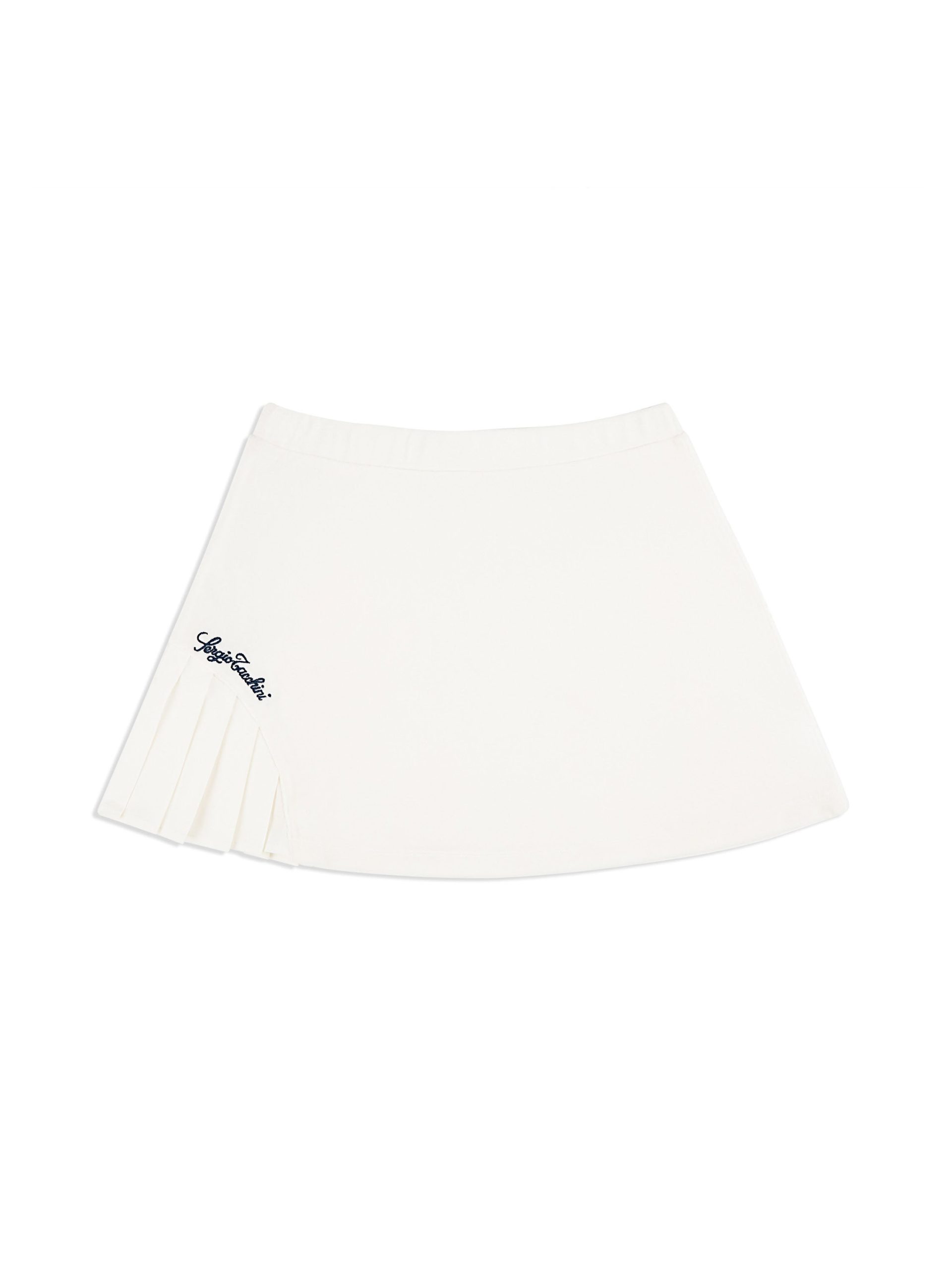 Veneto Velour Mini Skirt- Gardenia - Image 4