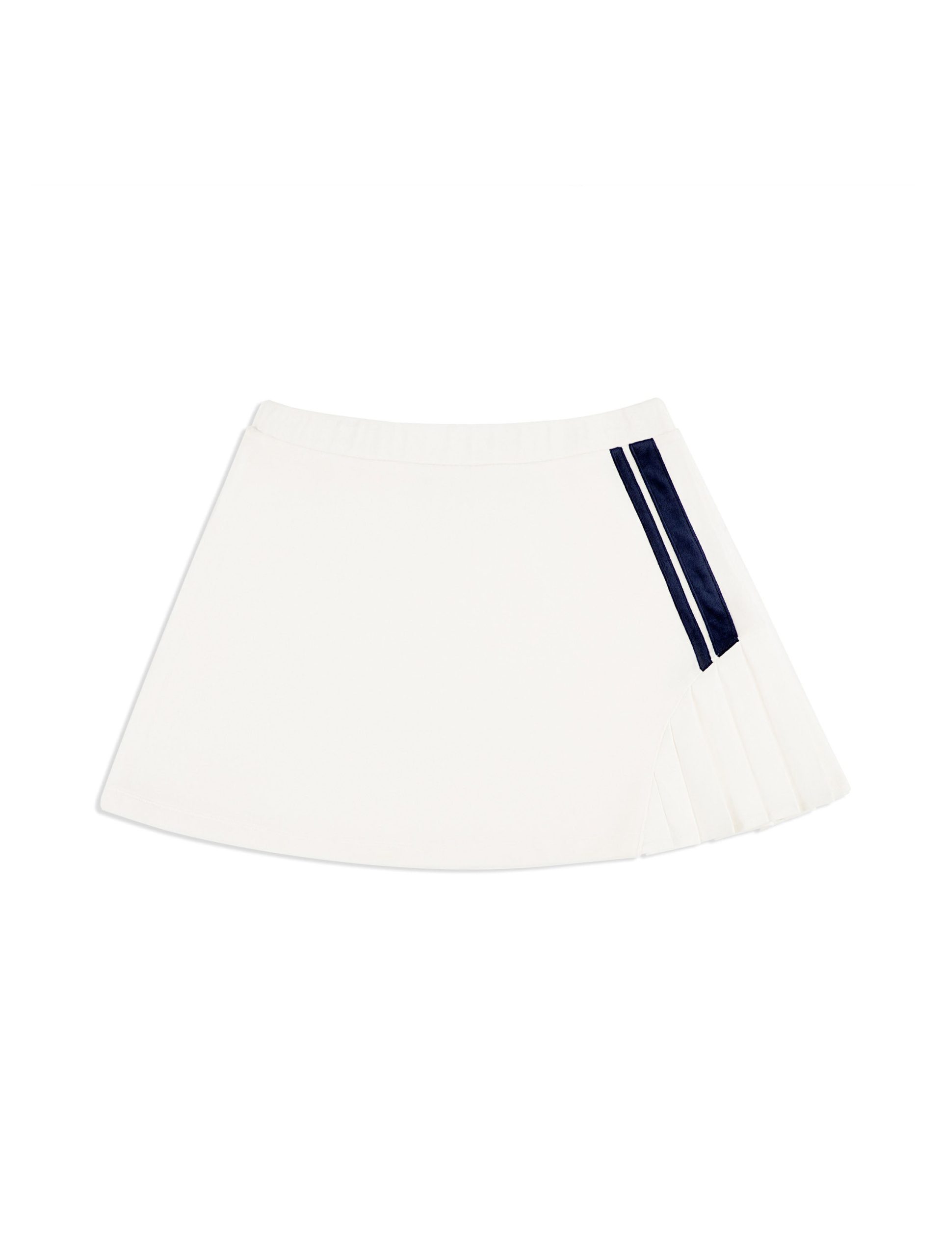 Veneto Velour Mini Skirt- Gardenia - Image 2