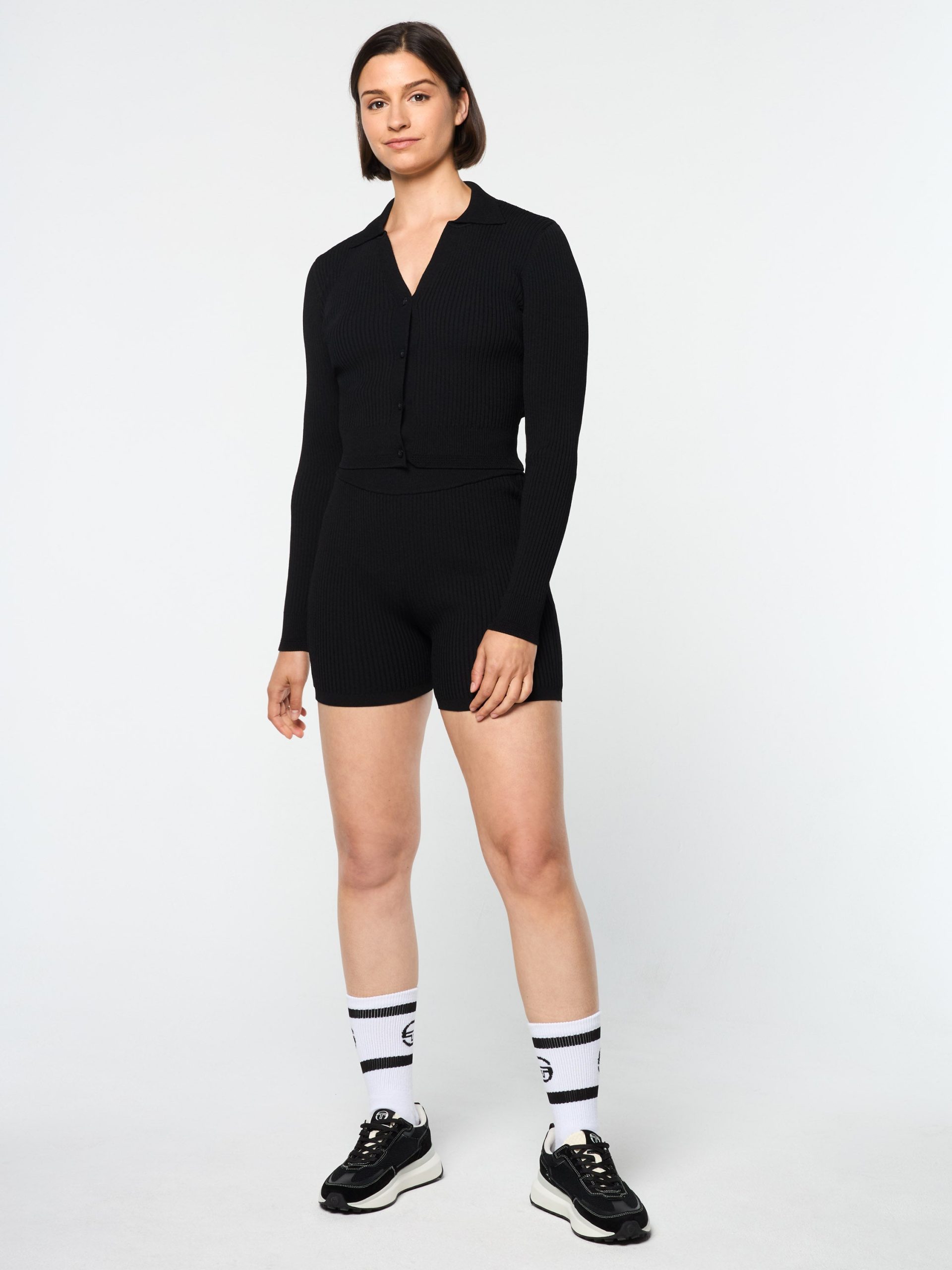 Magreta Rib Cardigan- Black Beauty - Image 3