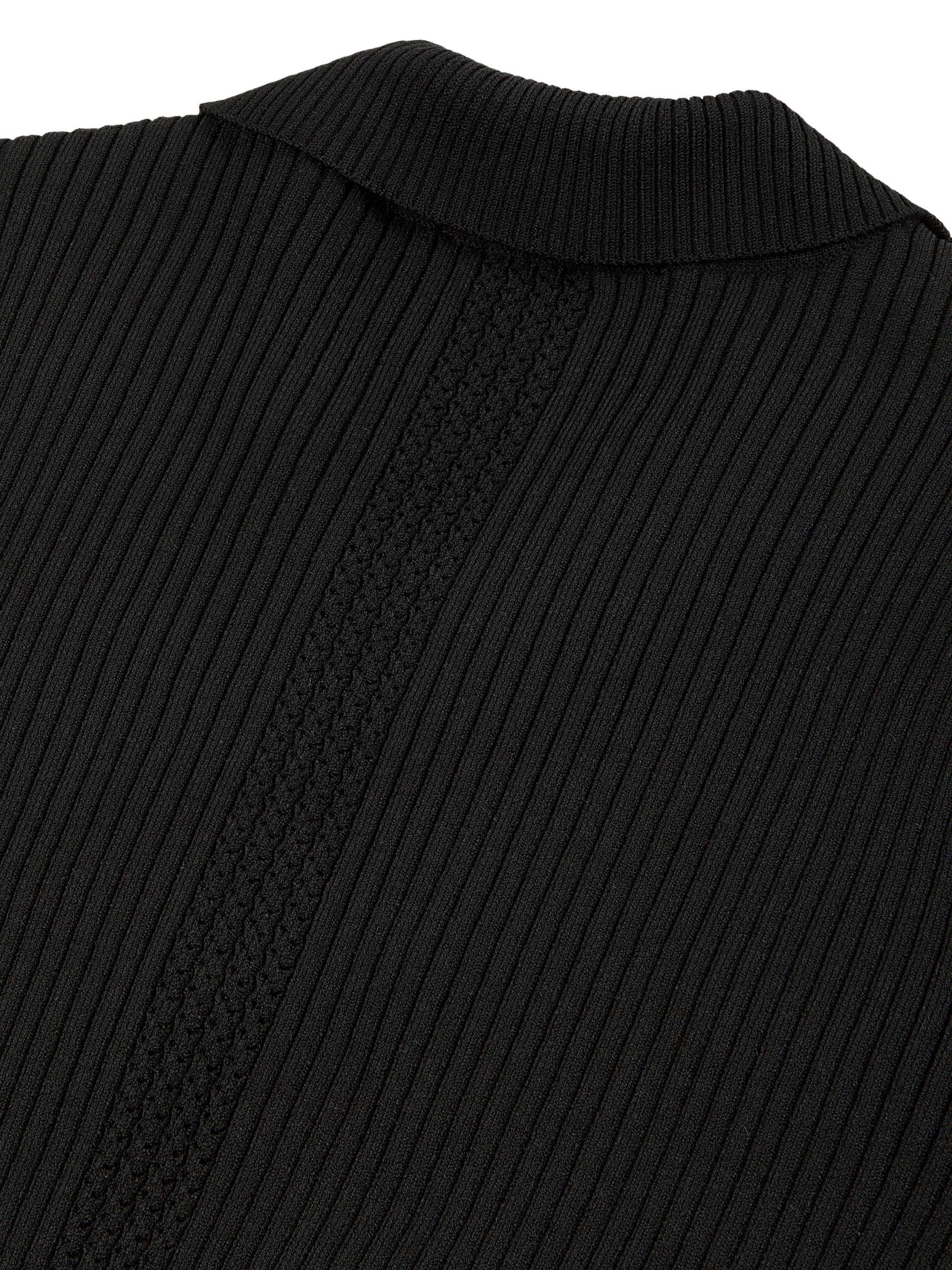 Magreta Rib Cardigan- Black Beauty - Image 4