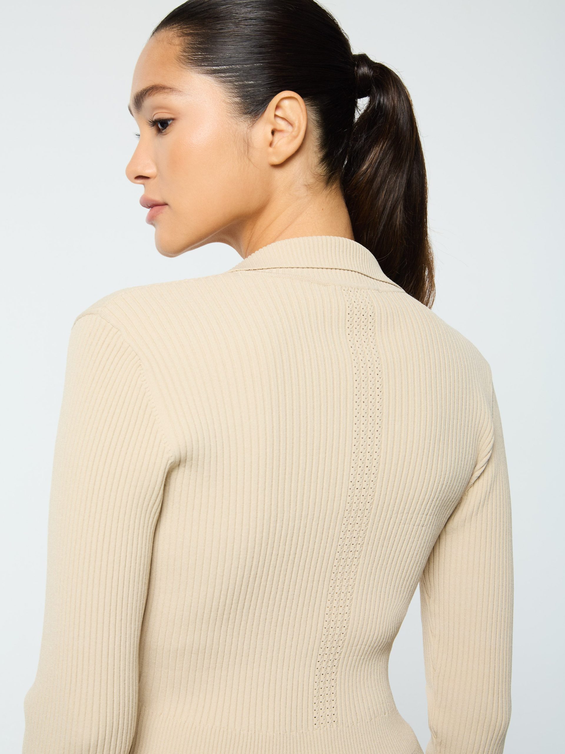 Magreta Rib Cardigan- Humus - Image 7