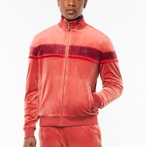 Damarindo Velour Track Jacket- Hot Sauce