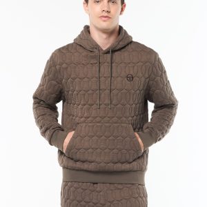 Aversa Quilted Hoodie- Morel