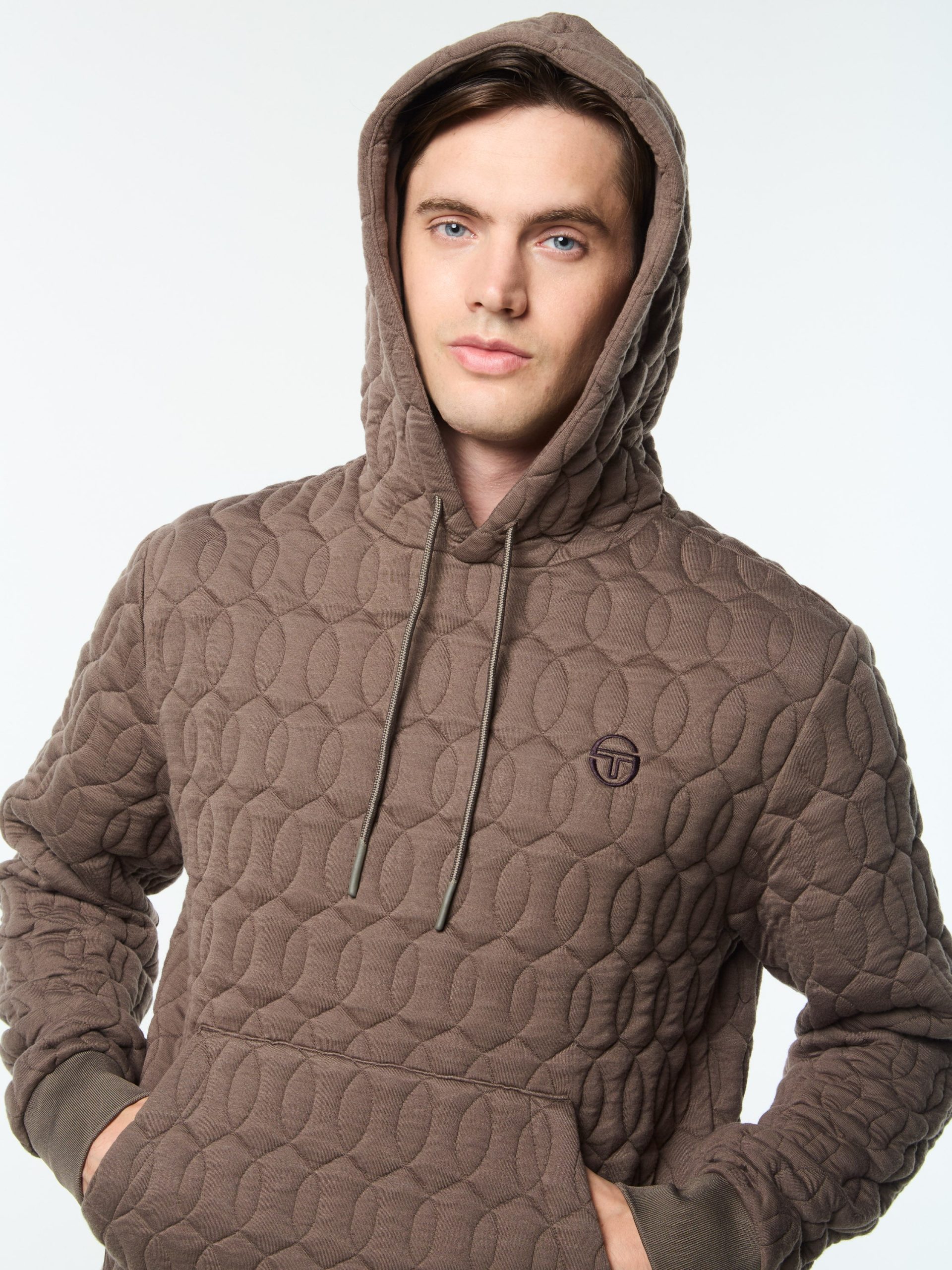 Aversa Quilted Hoodie- Morel - Image 8