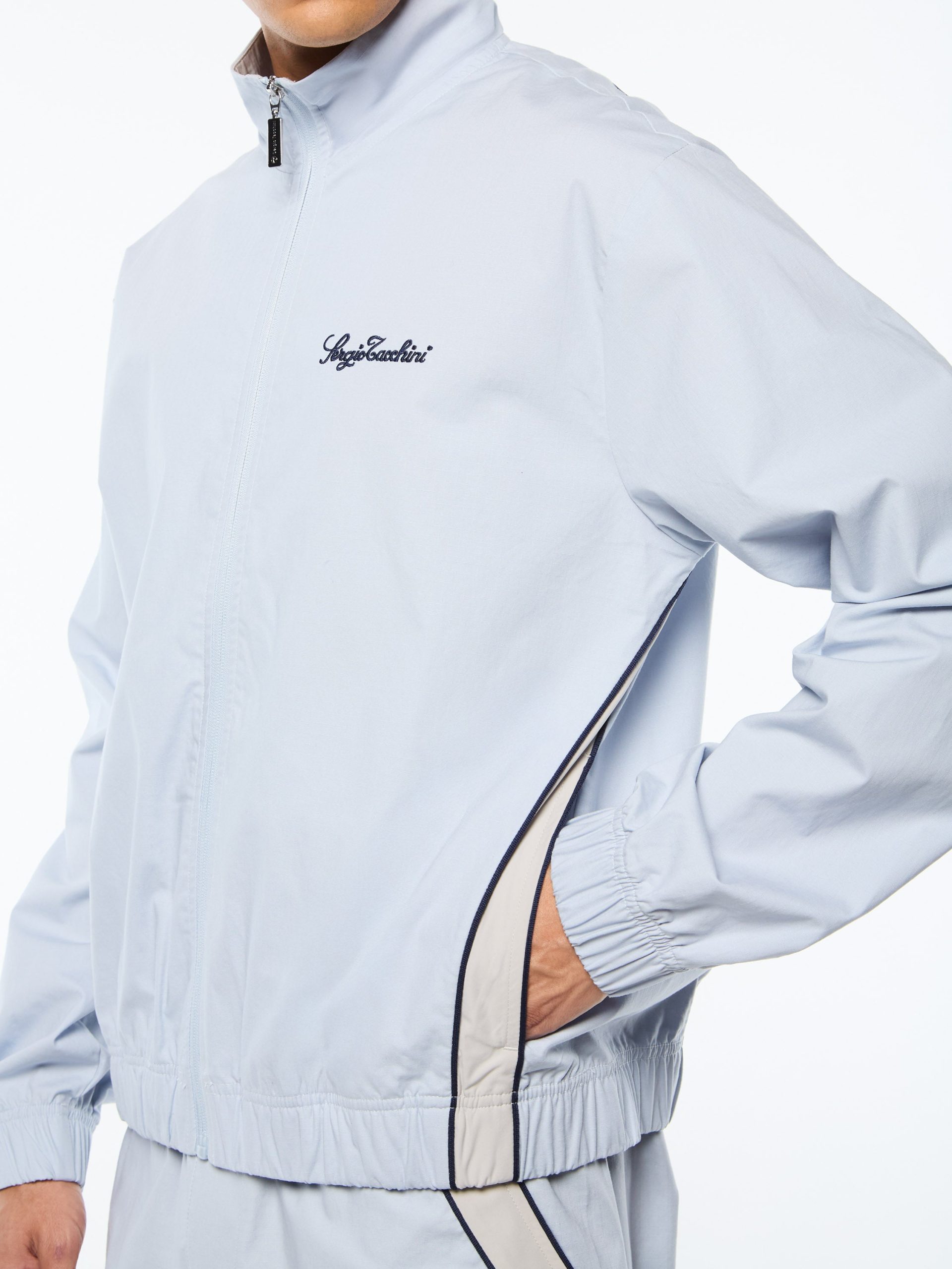 Fiamma Track Jacket- Baby Blue - Image 8