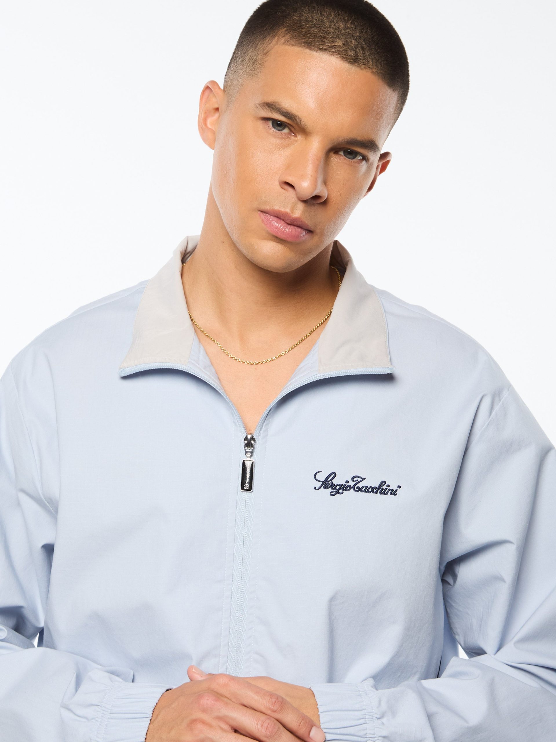 Fiamma Track Jacket- Baby Blue - Image 9