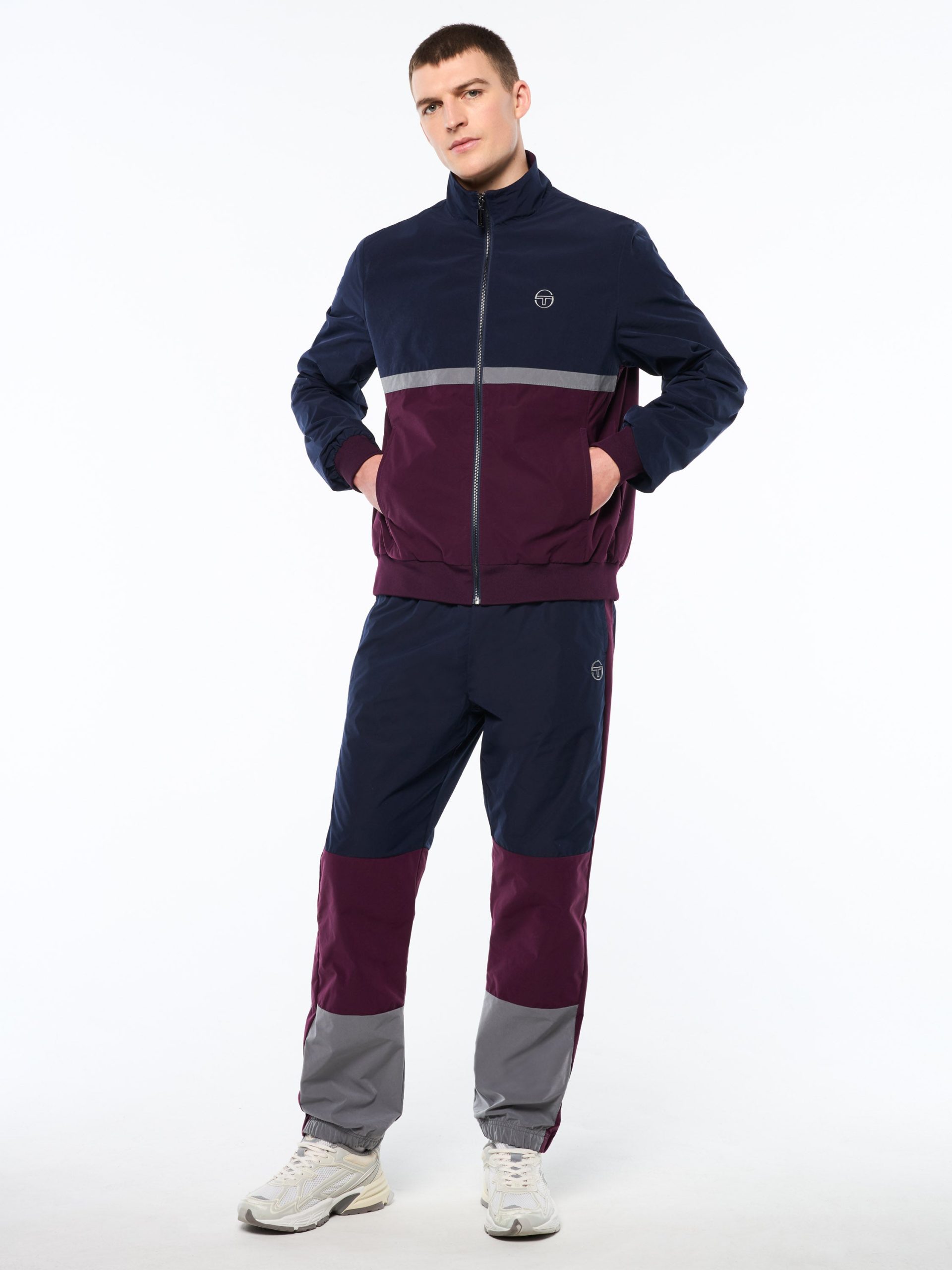 Portico Track Jacket- Maritime Blue - Image 3