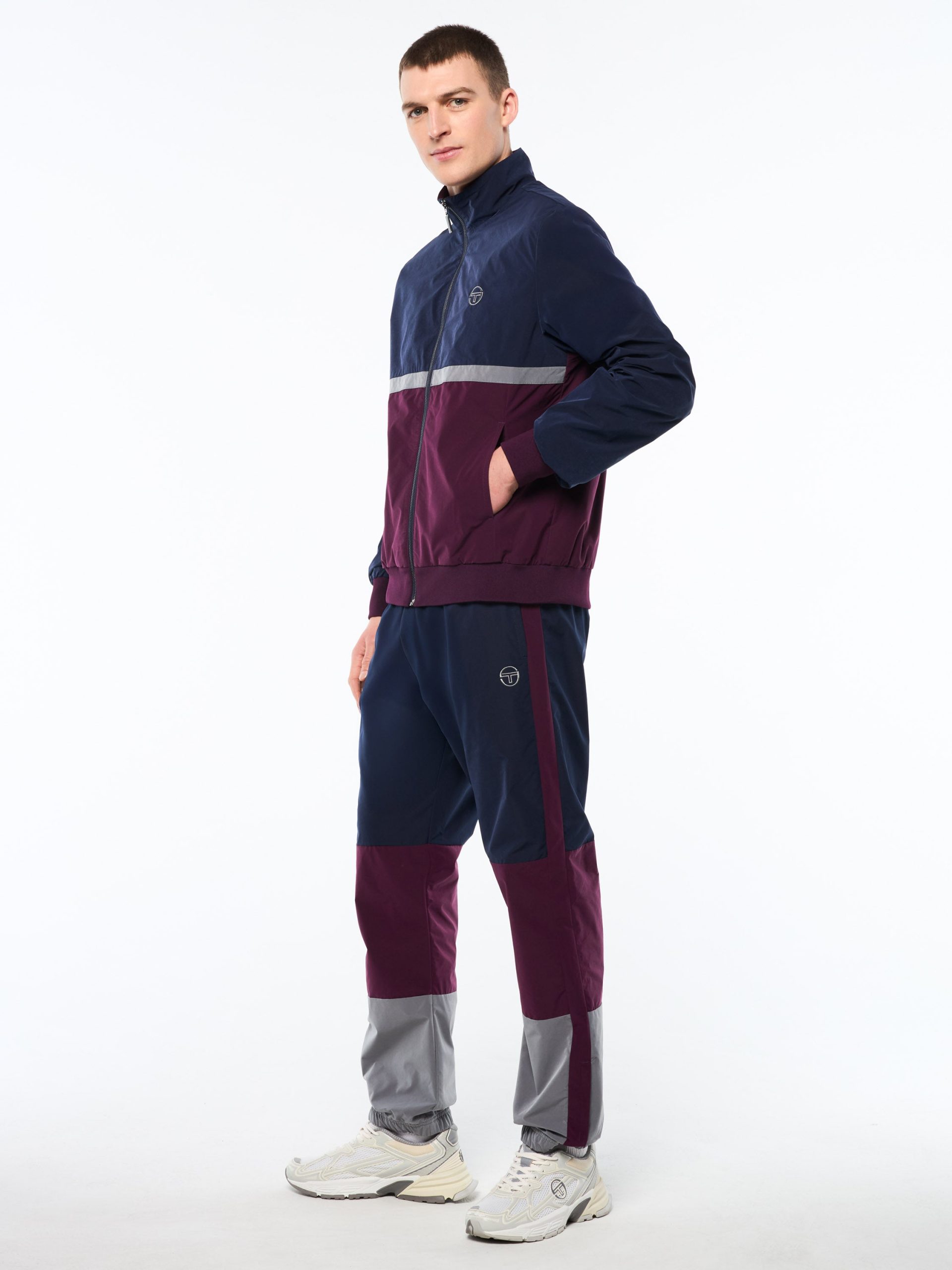 Portico Track Jacket- Maritime Blue - Image 4
