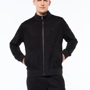 Camoscio Track Jacket- Black Beauty