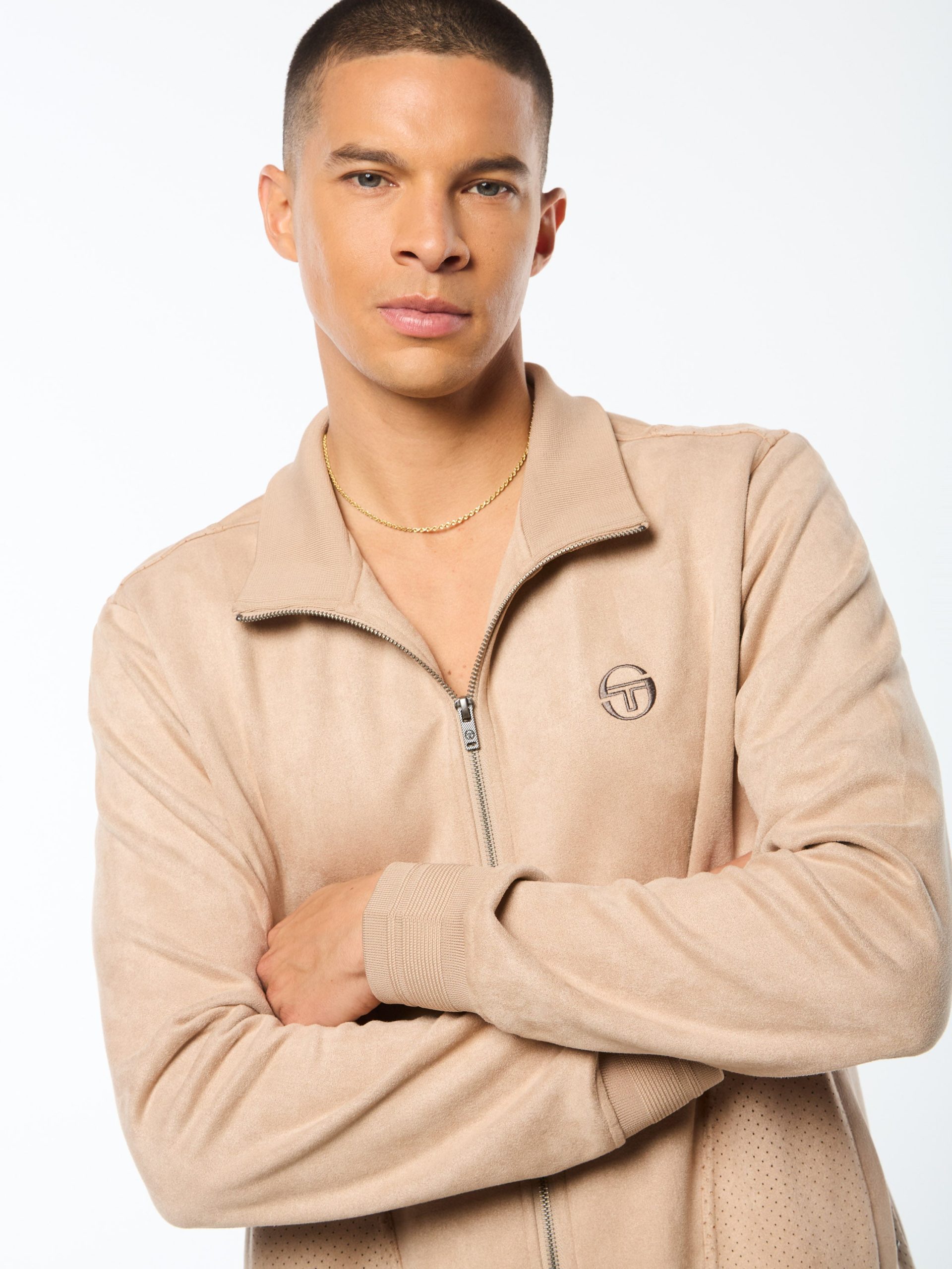 Camoscio Track Jacket- Humus - Image 5