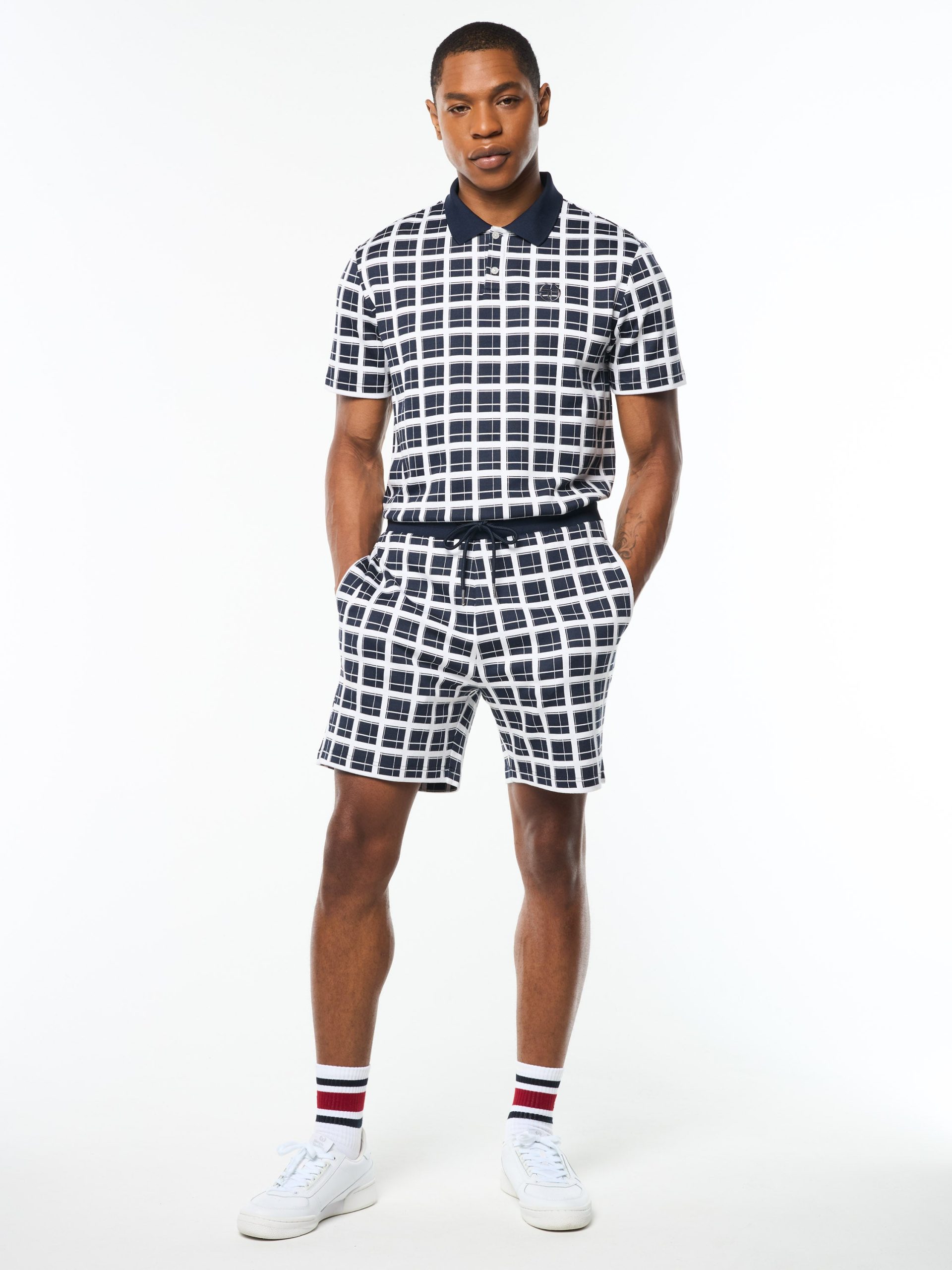Damarindo Check Short- Maritime Blue - Image 3
