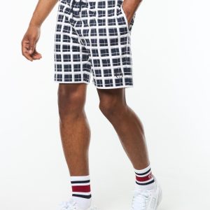 Damarindo Check Short- Maritime Blue