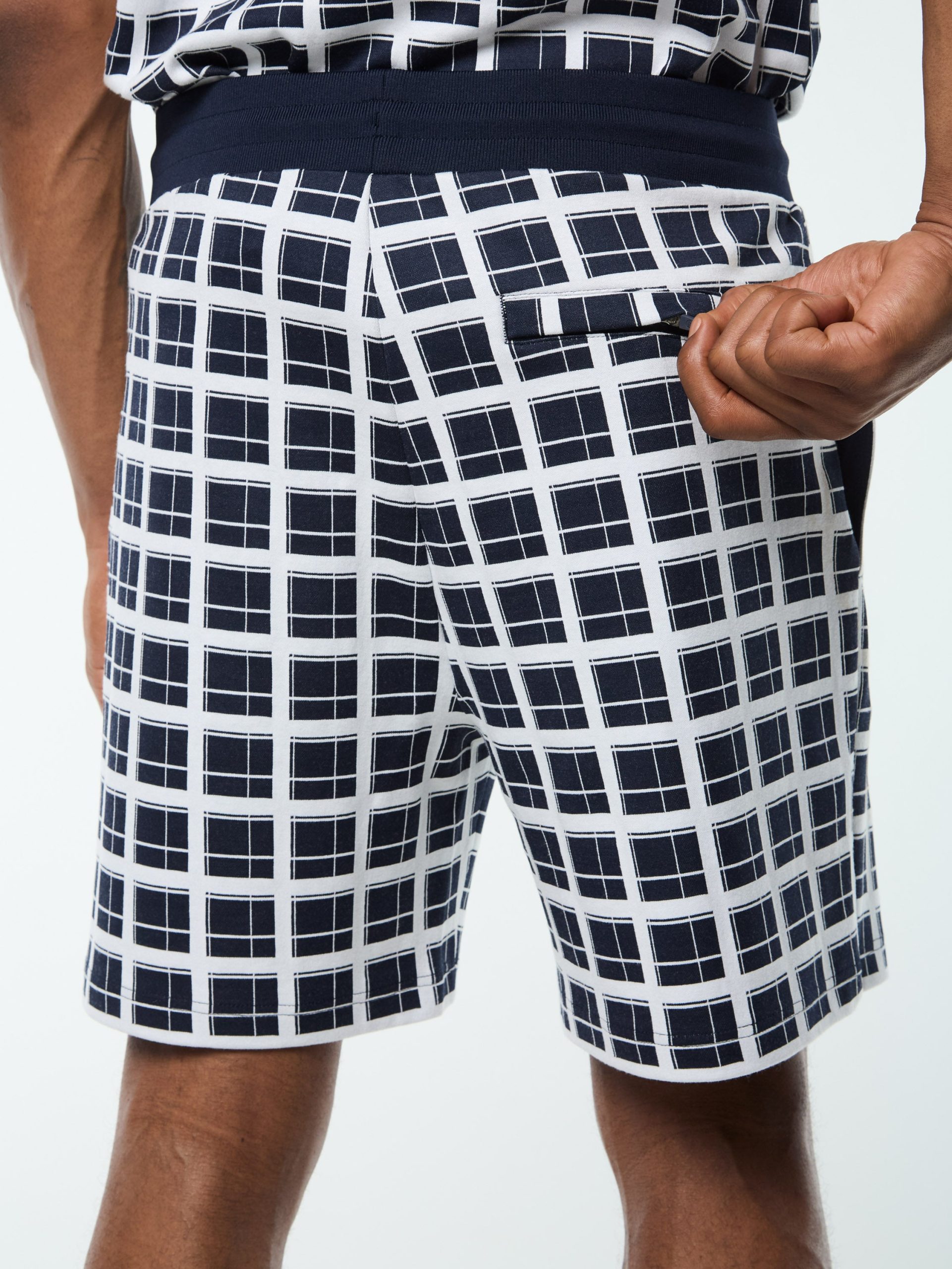 Damarindo Check Short- Maritime Blue - Image 6