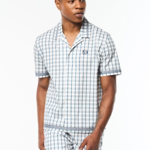 Quadretto Cabana Shirt- Brilliant White