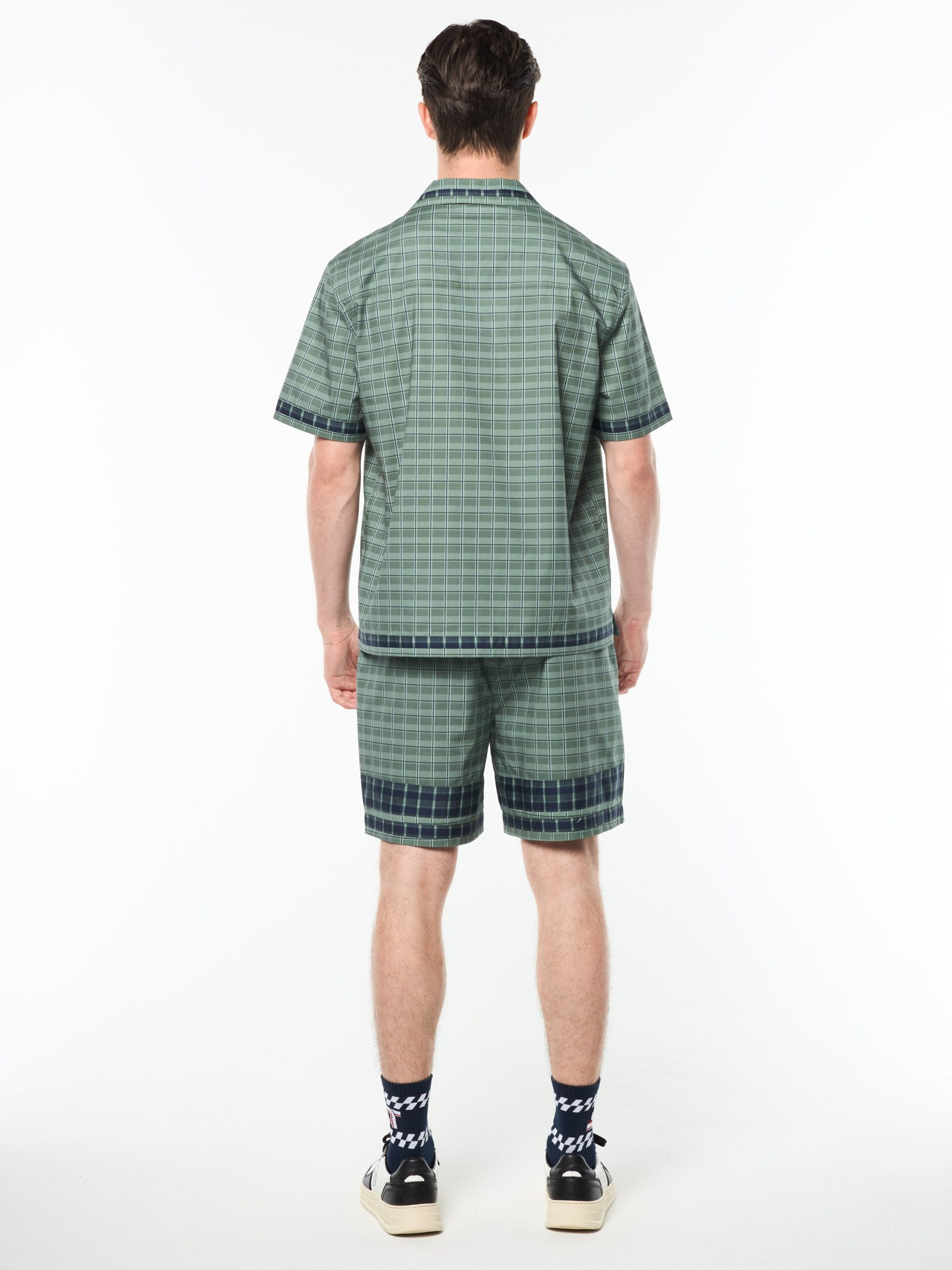 Quadretto Cabana Shirt- Duck Green - Image 5