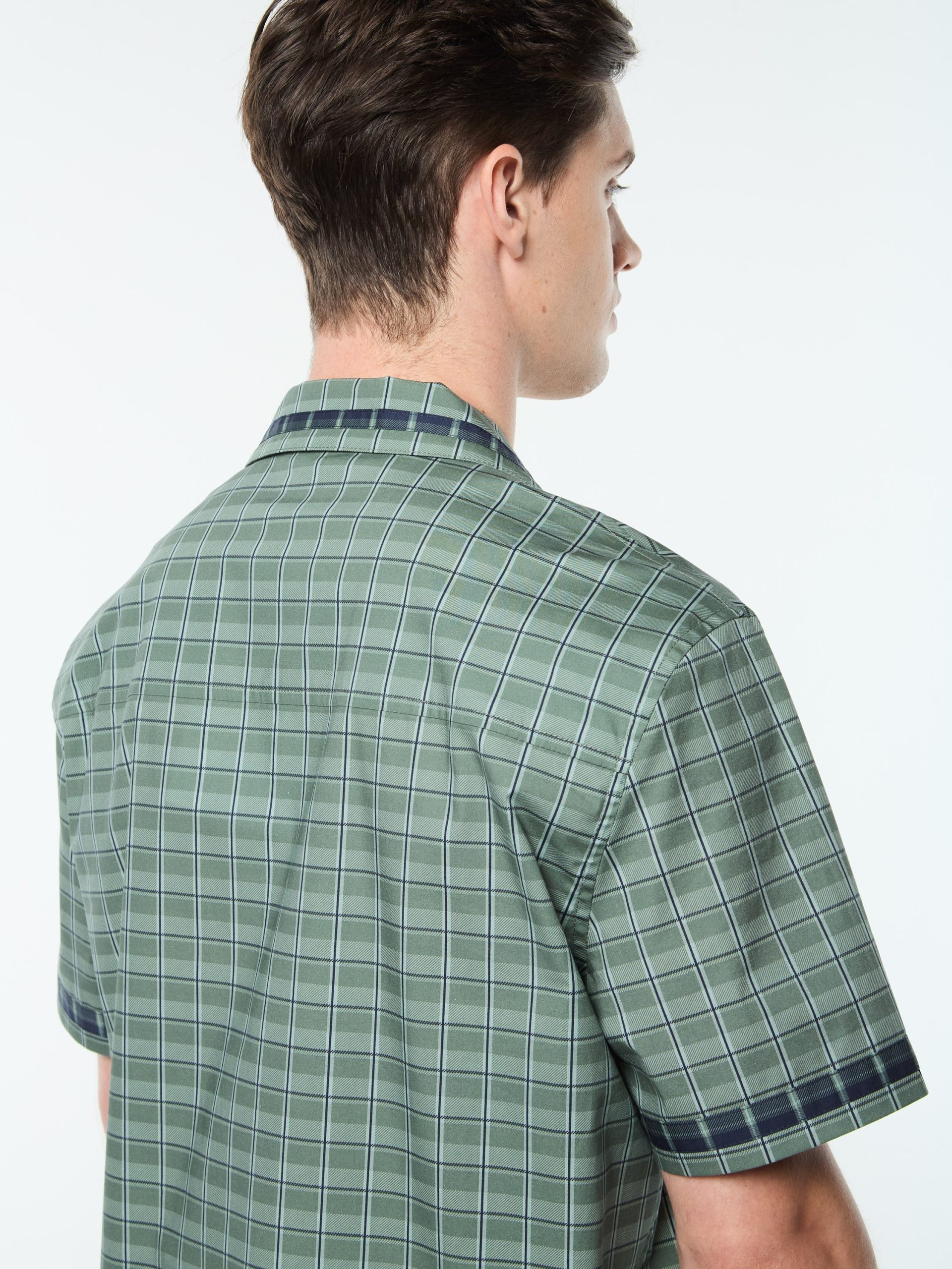 Quadretto Cabana Shirt- Duck Green - Image 6