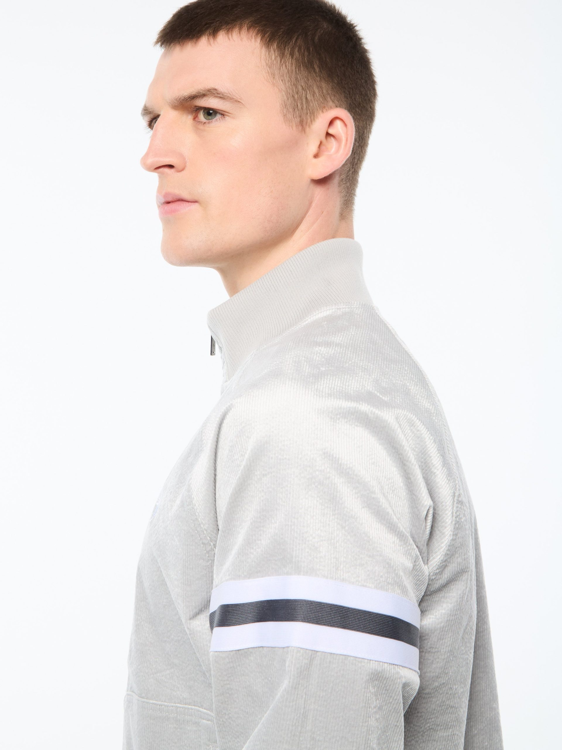 Cordurato Track Jacket- Quiet Grey - Image 7