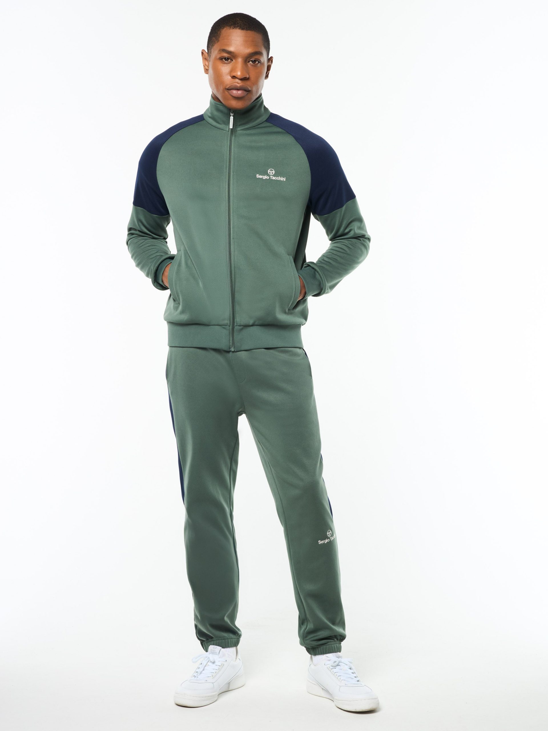 Spacco Track Jacket- Duck Green - Image 3