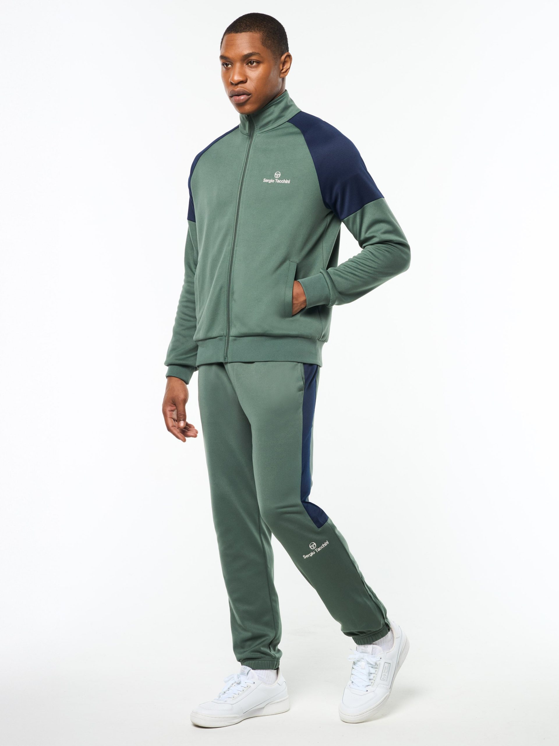 Spacco Track Jacket- Duck Green - Image 4