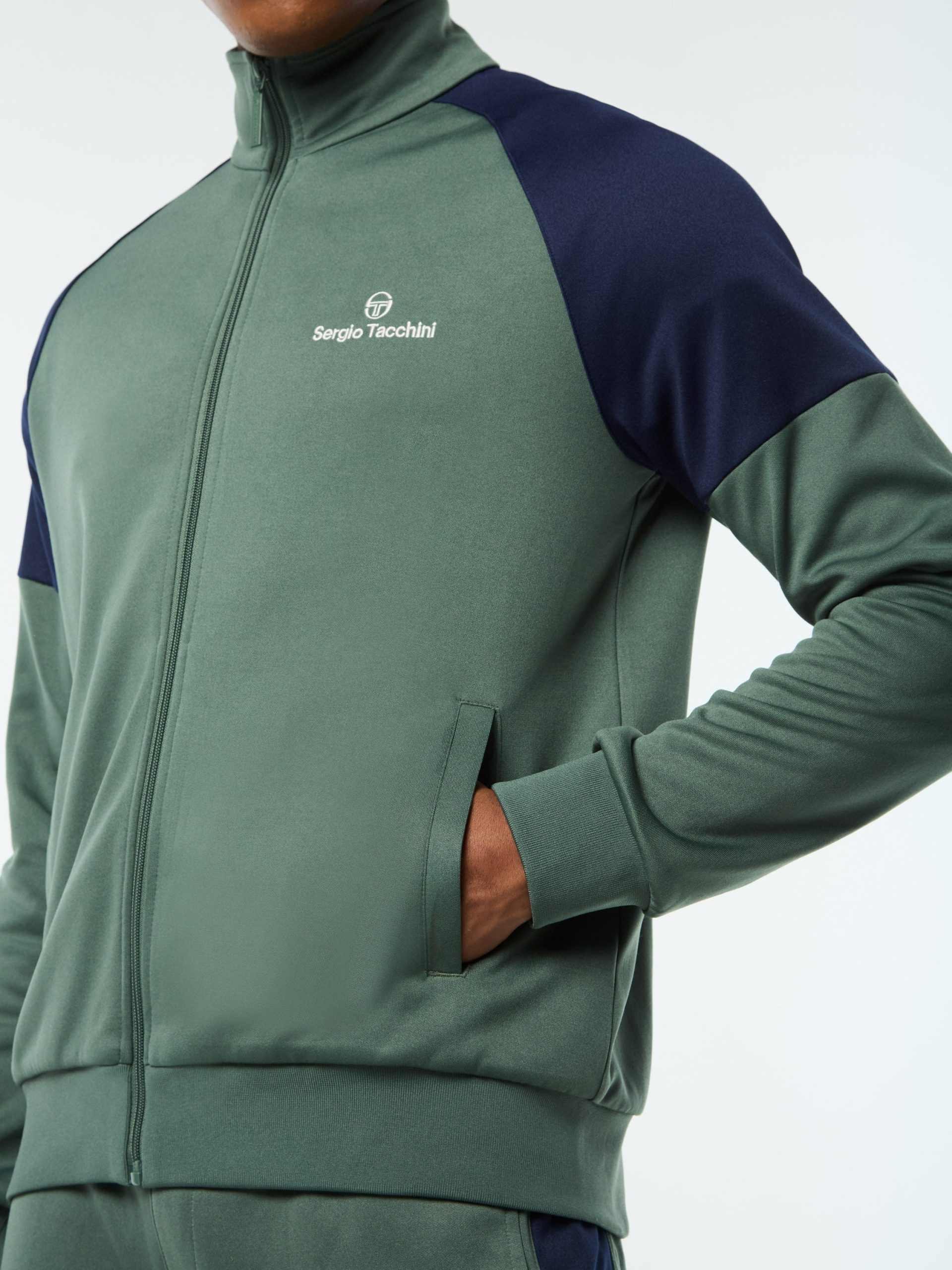 Spacco Track Jacket- Duck Green - Image 7
