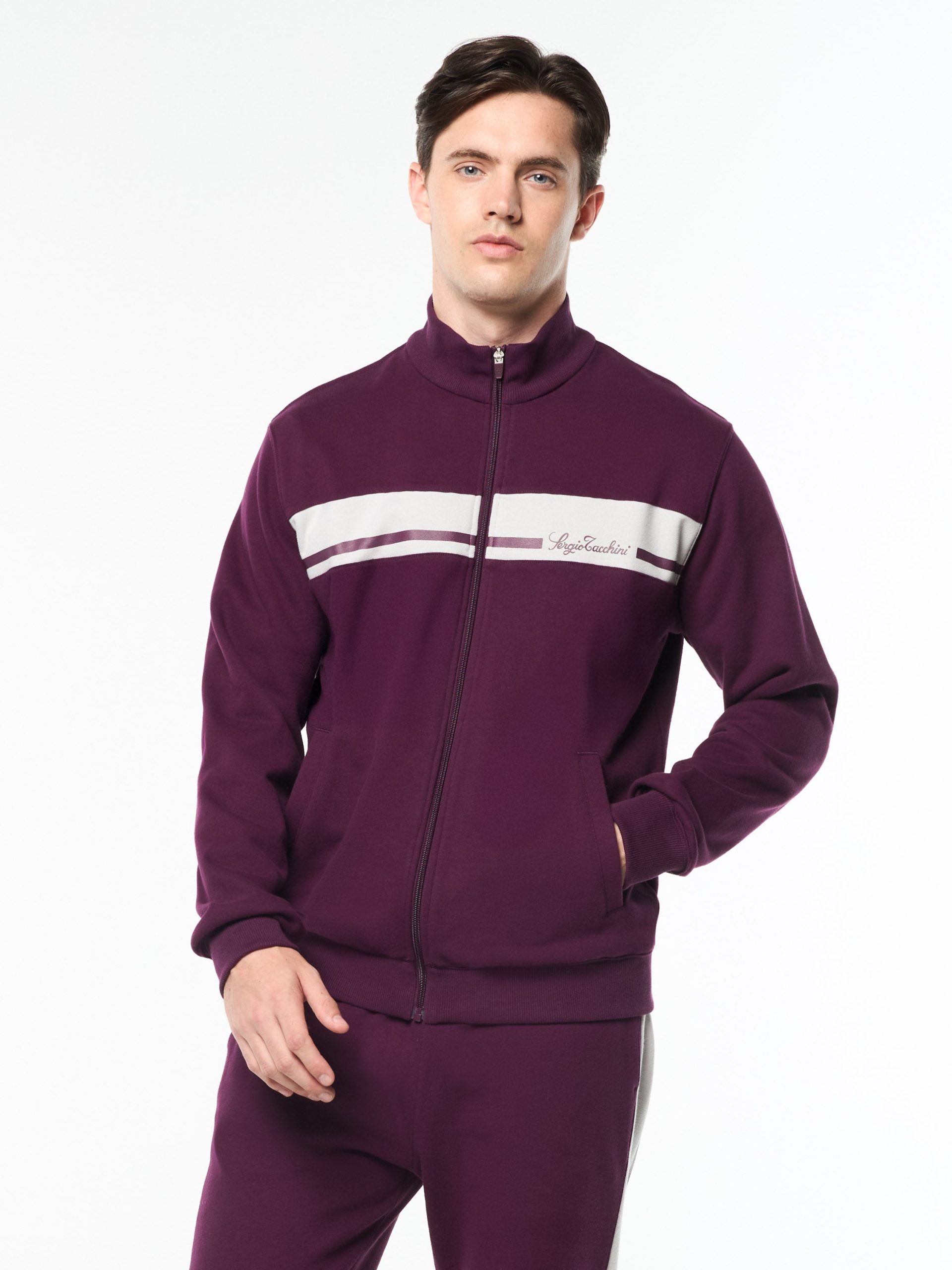 Cursivo Track Jacket- Potent Purple - Image 2