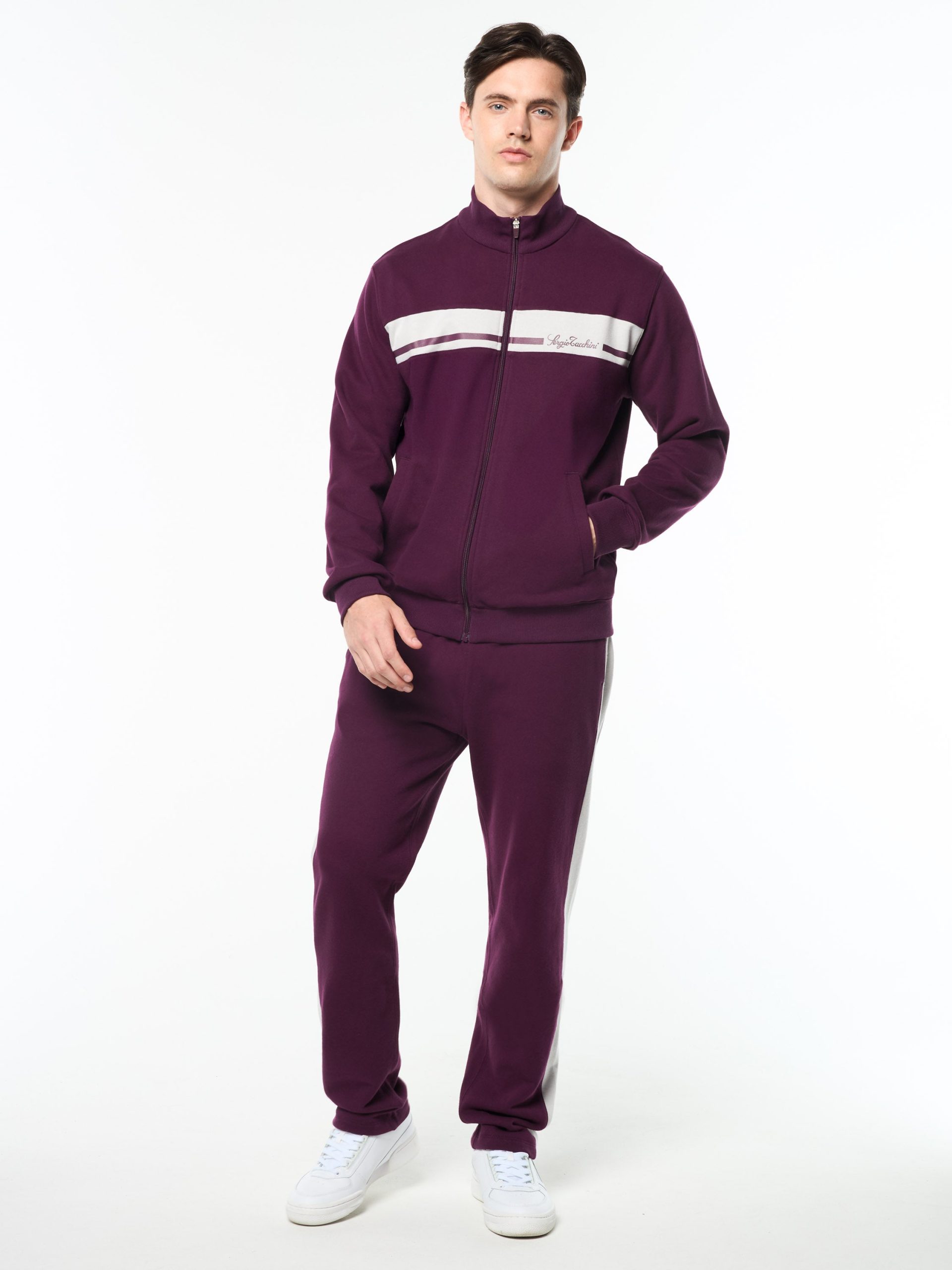 Cursivo Track Jacket- Potent Purple - Image 3