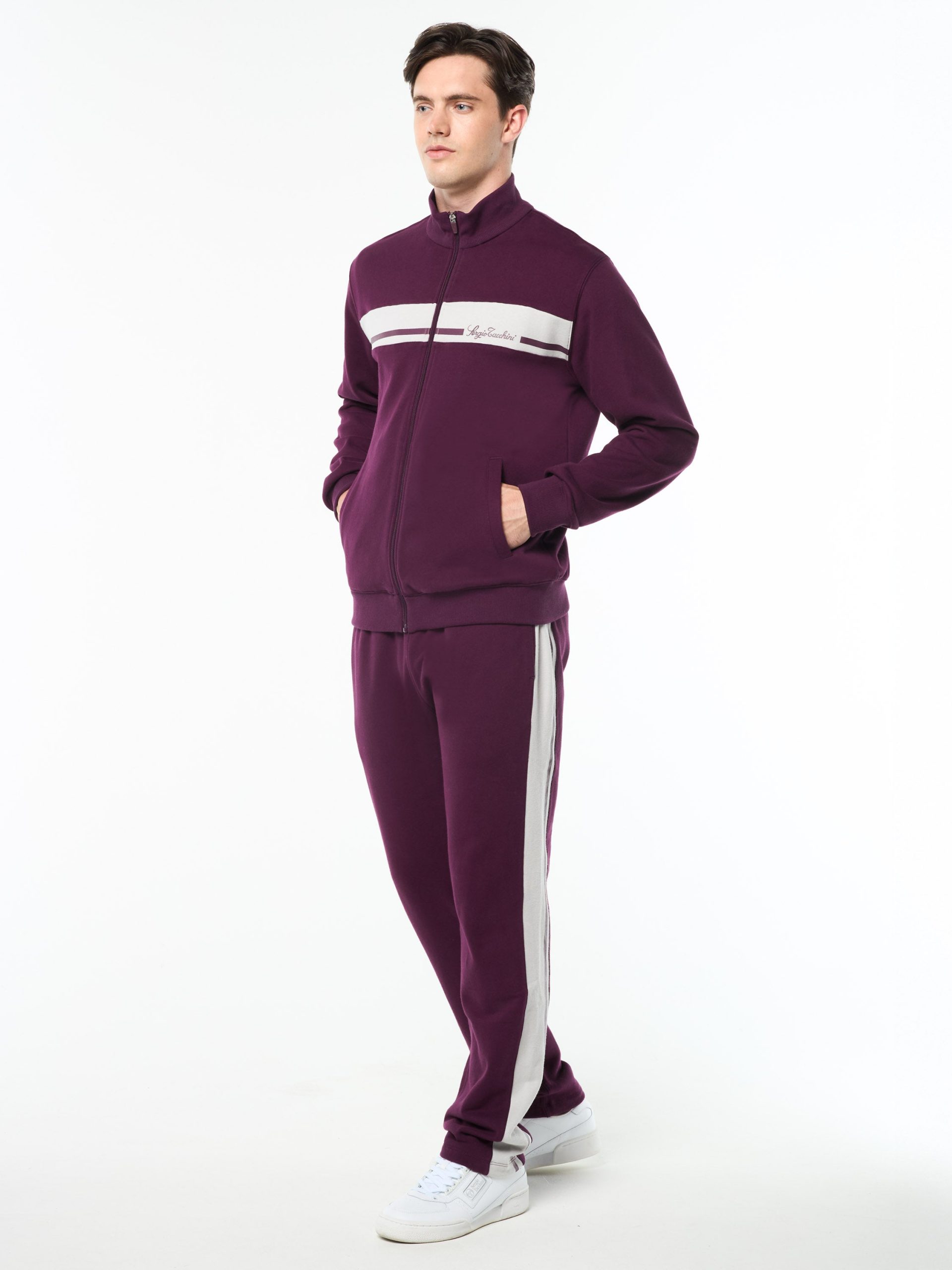 Cursivo Track Jacket- Potent Purple - Image 4