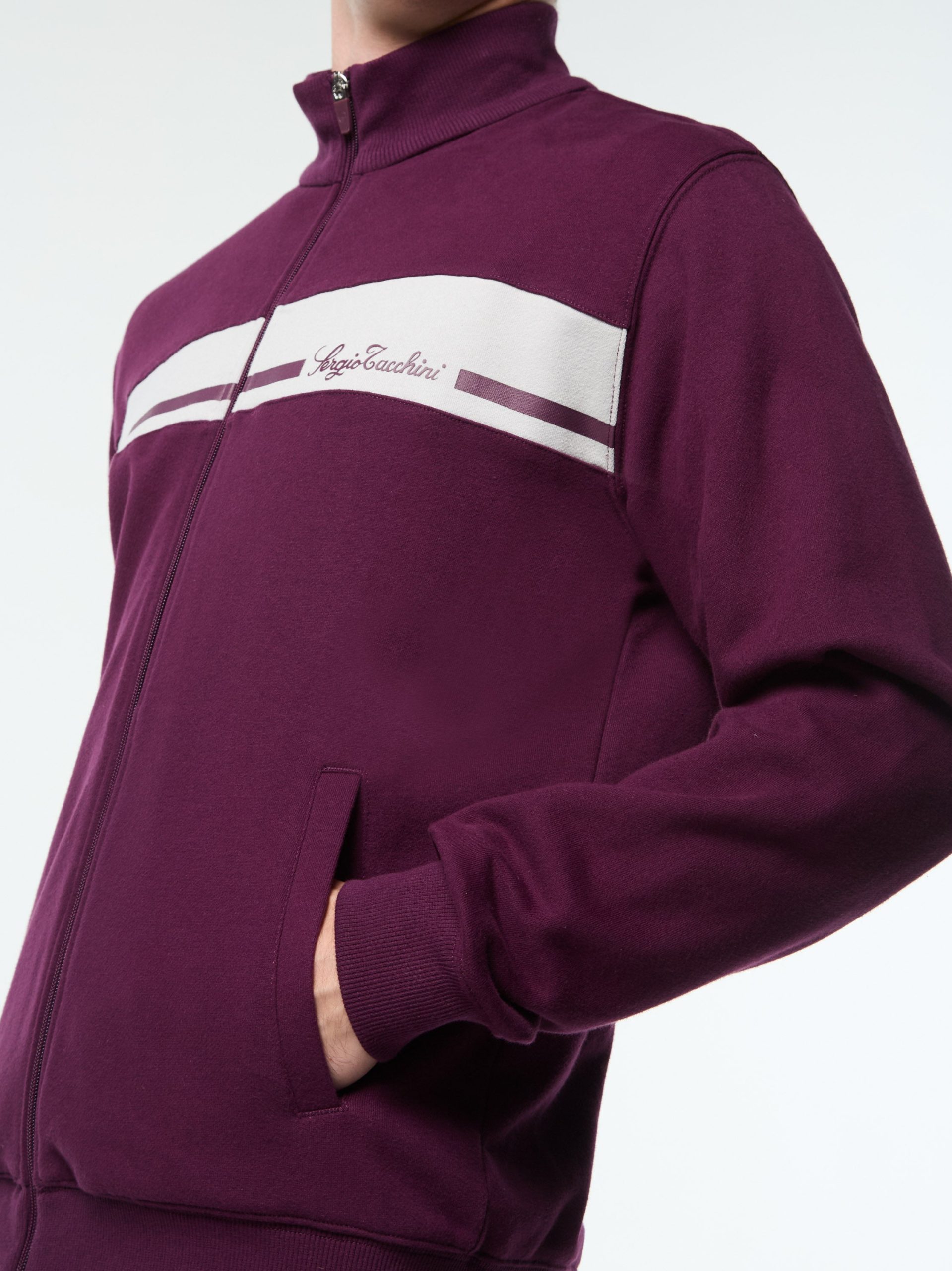 Cursivo Track Jacket- Potent Purple - Image 7