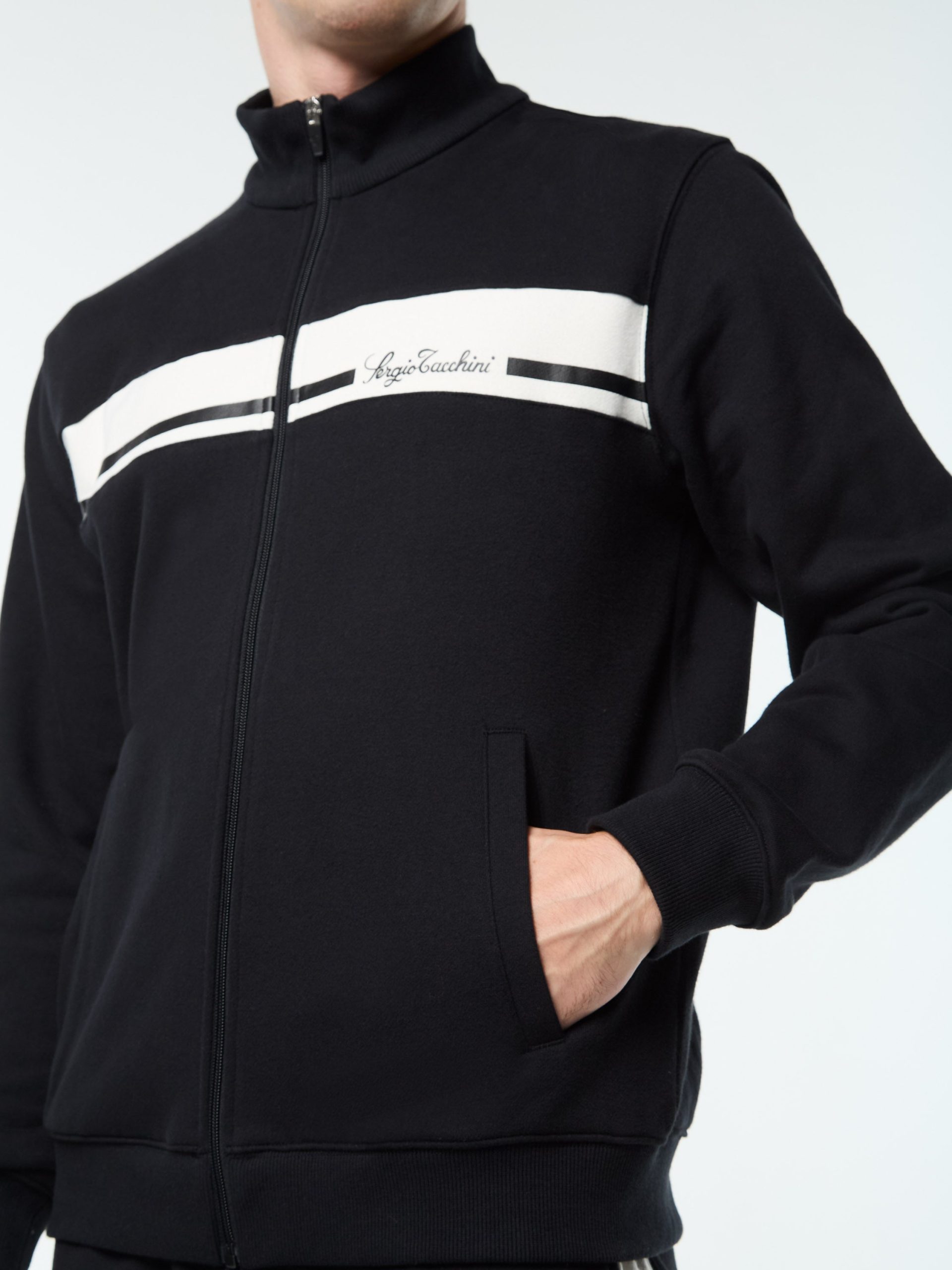 Cursivo Track Jacket- Black Beauty - Image 7