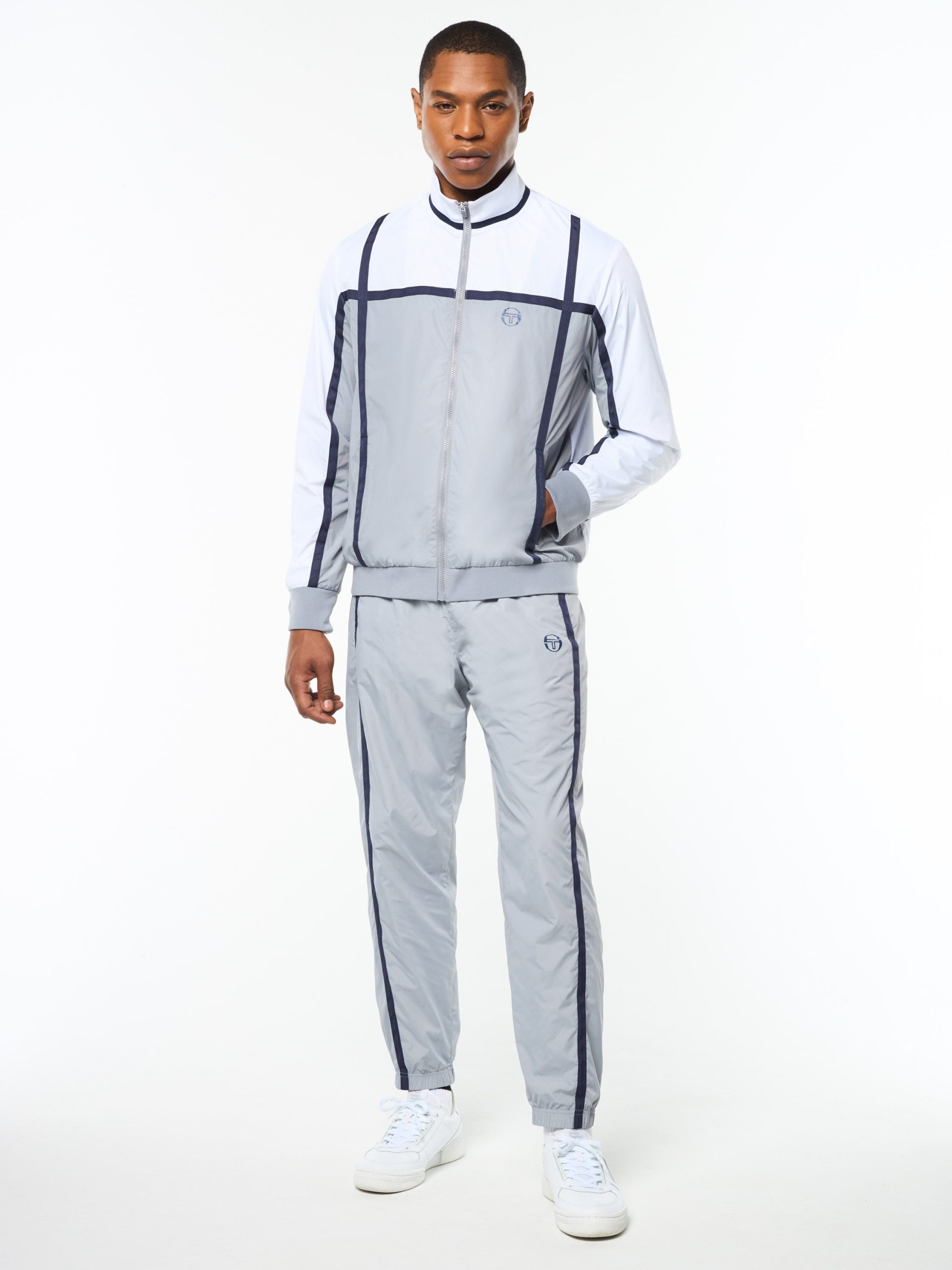 Campo Court Track Jacket- Quiet Grey - Image 3