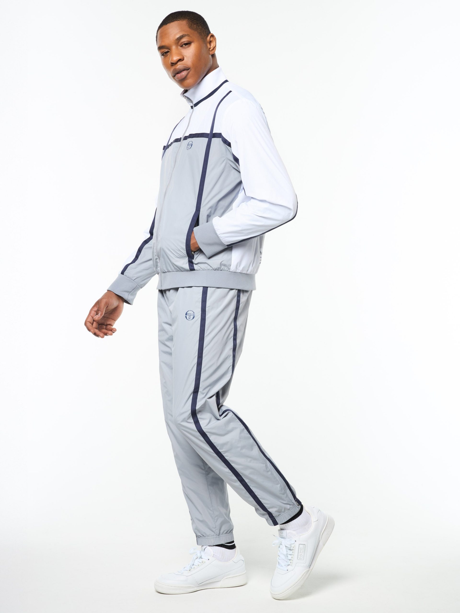 Campo Court Track Jacket- Quiet Grey - Image 4