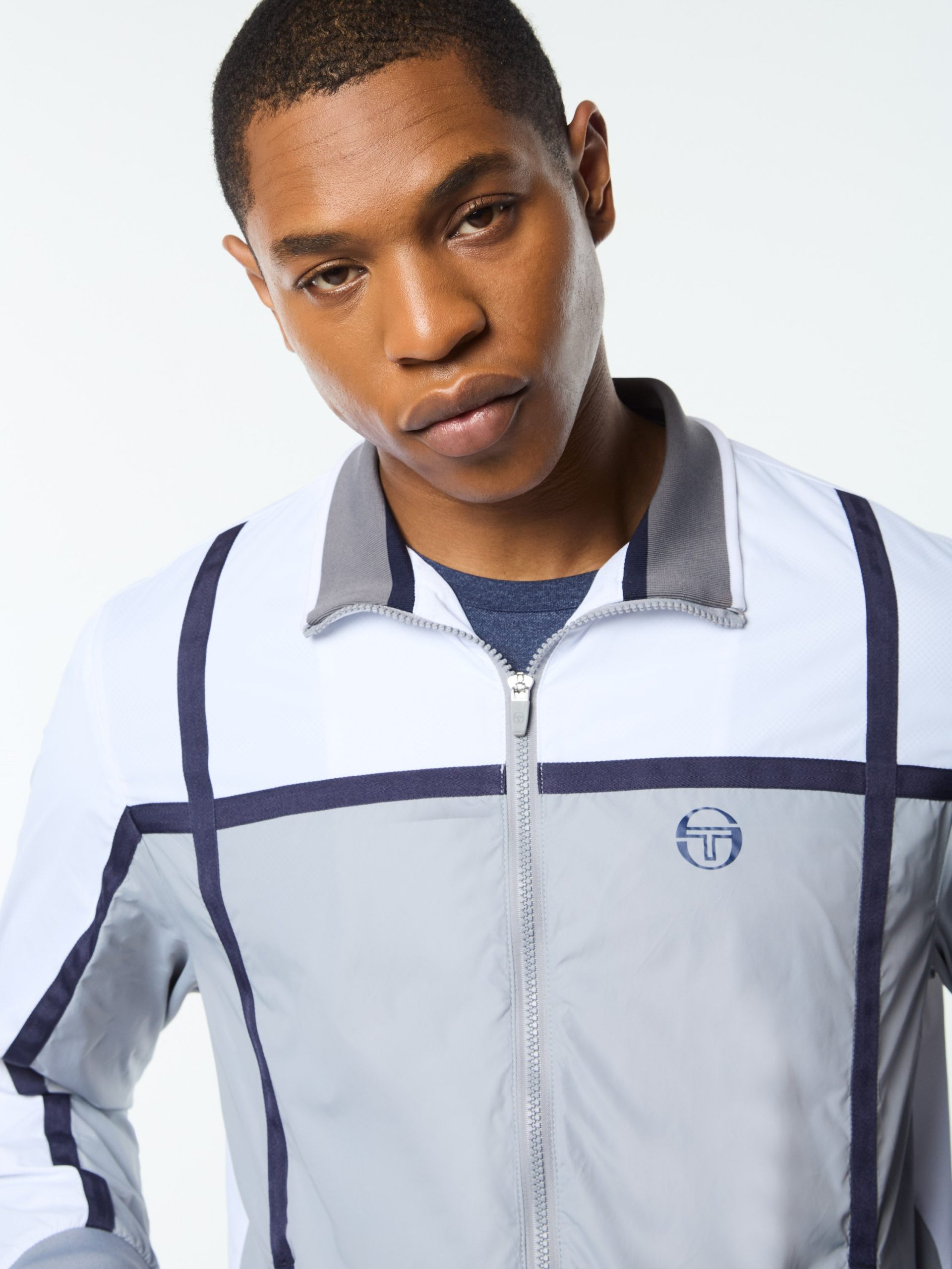 Campo Court Track Jacket- Quiet Grey - Image 6