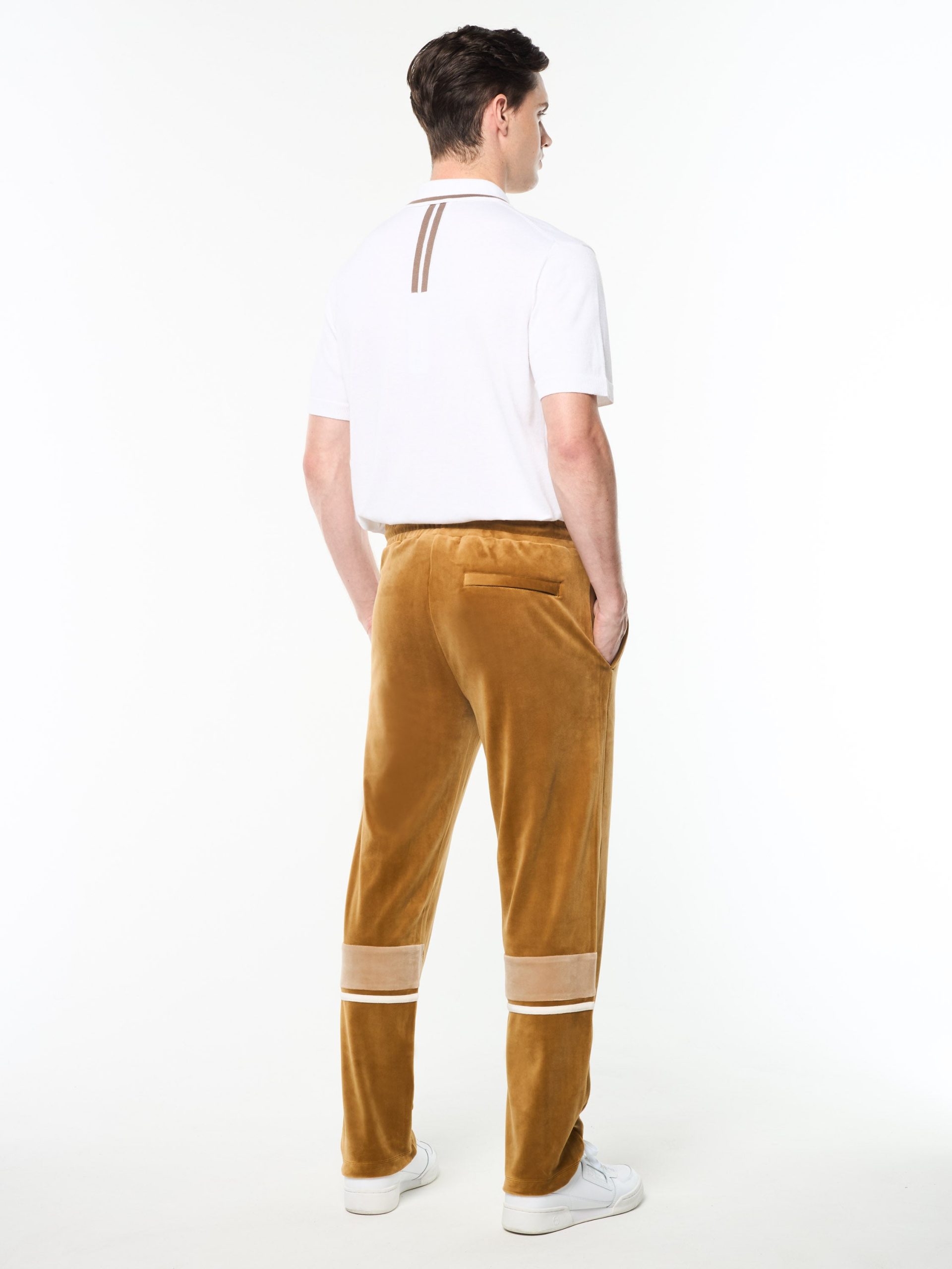 Damarindo Velour Track Pant- Bronze Brown - Image 5
