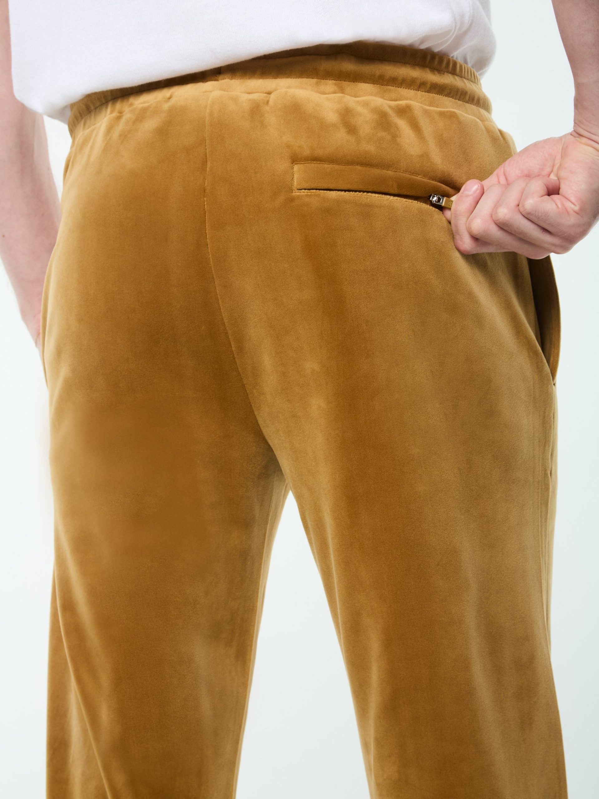 Damarindo Velour Track Pant- Bronze Brown - Image 6