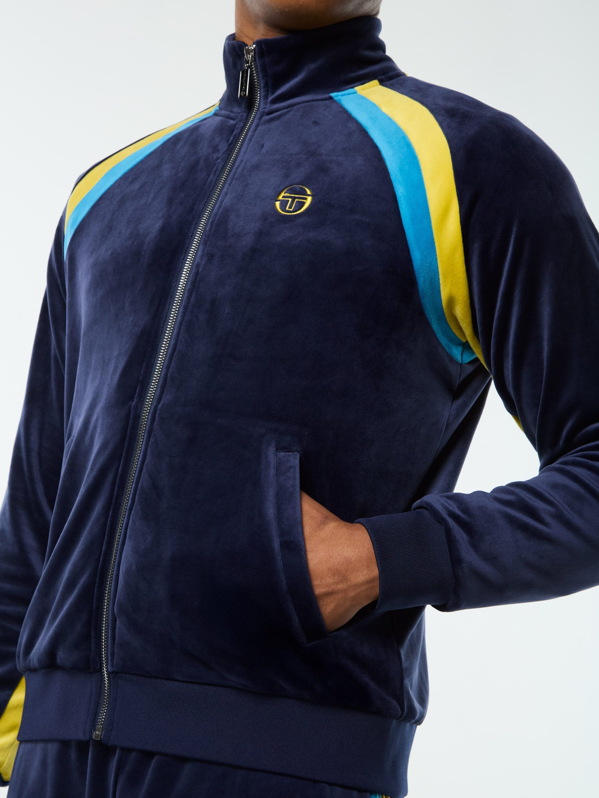 Banda Velour Track Jacket- Maritime Blue - Image 7