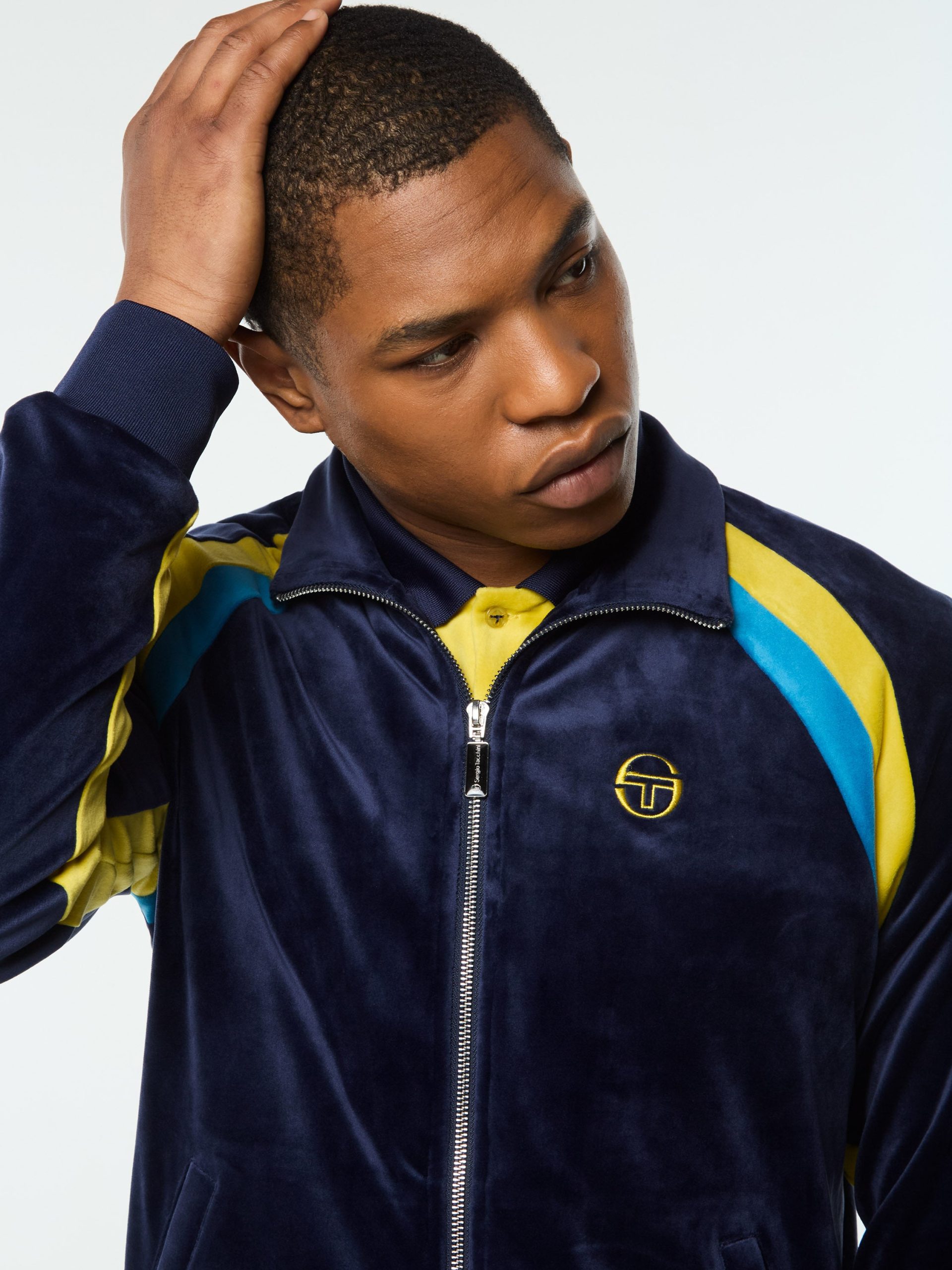 Banda Velour Track Jacket- Maritime Blue - Image 8