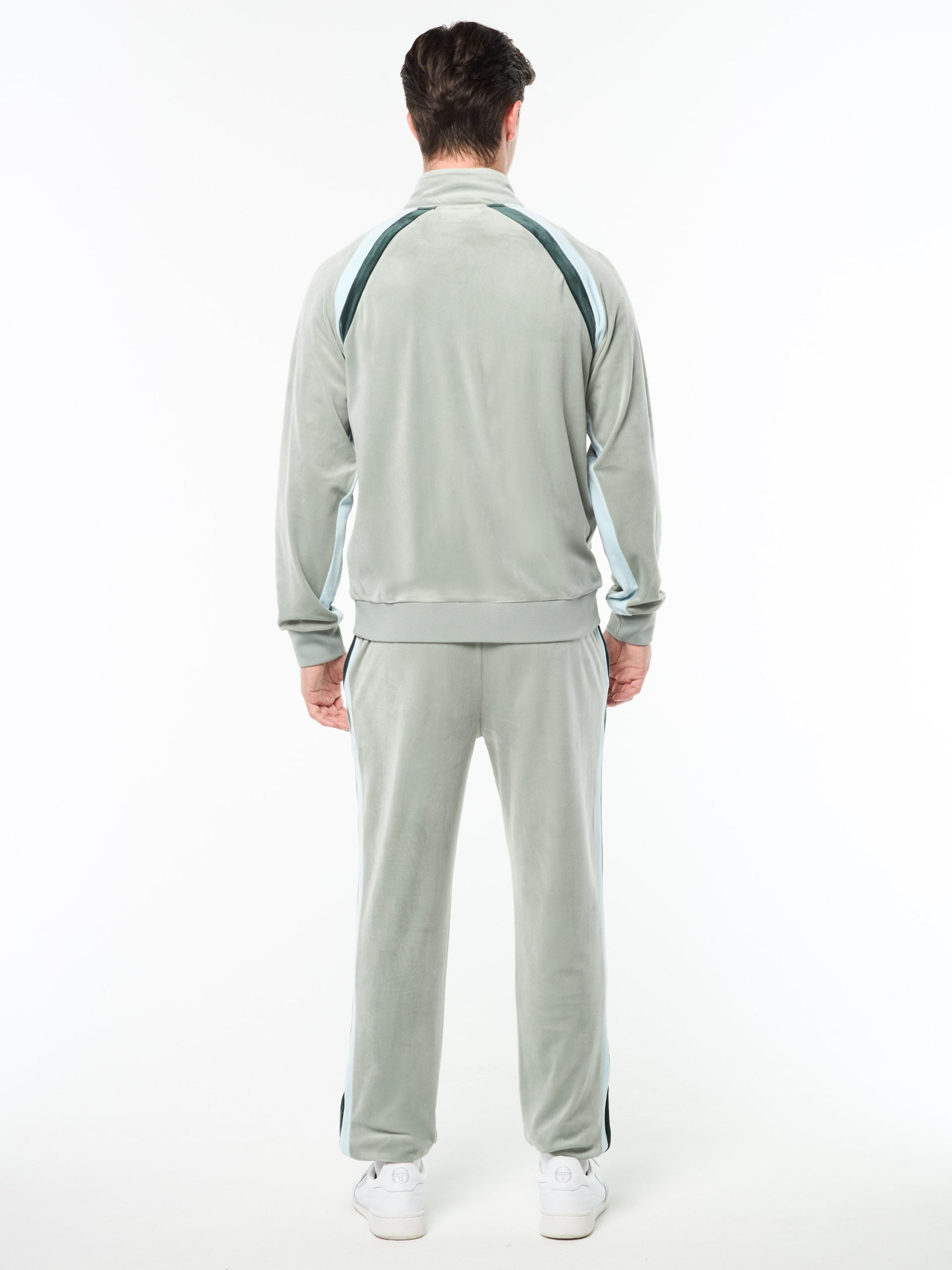 Banda Velour Track Jacket- Slate Gray - Image 5