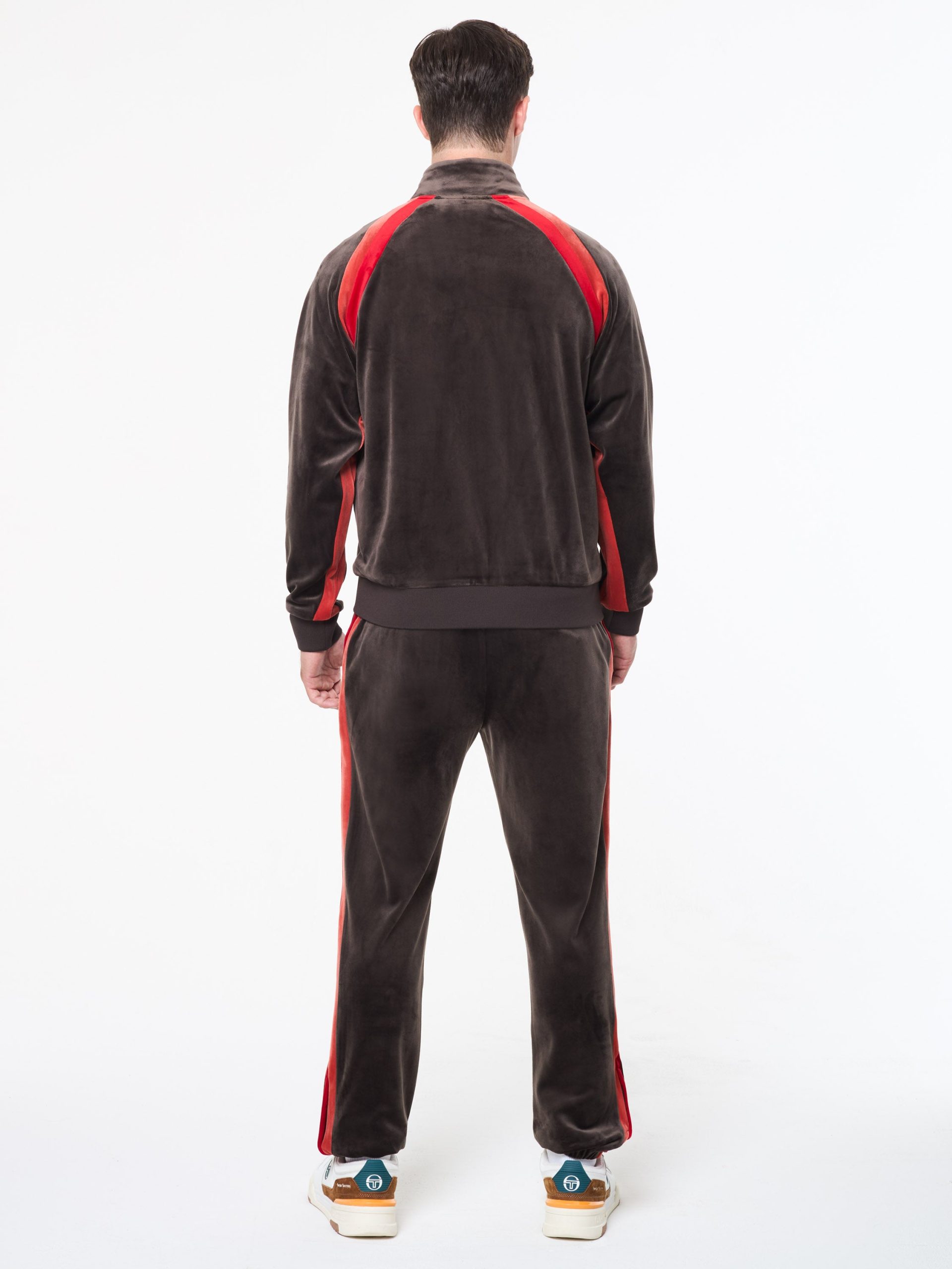 Banda Velour Track Jacket- Mulch - Image 5