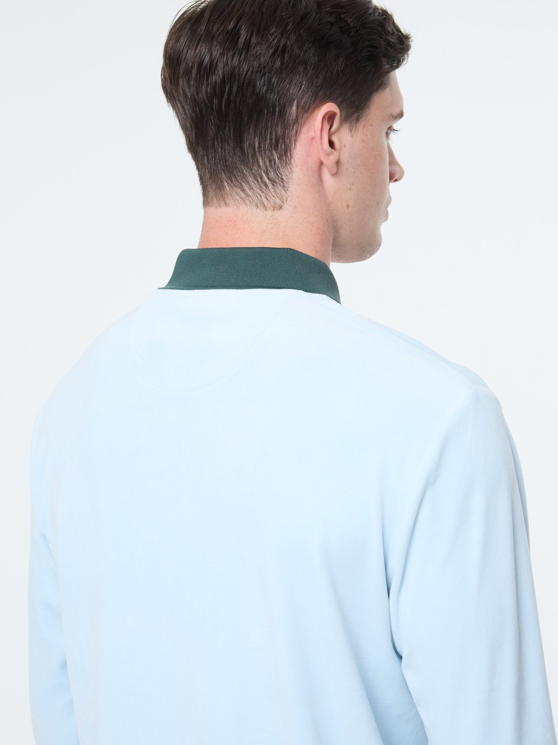 Banda Velour Polo- Baby Blue - Image 6