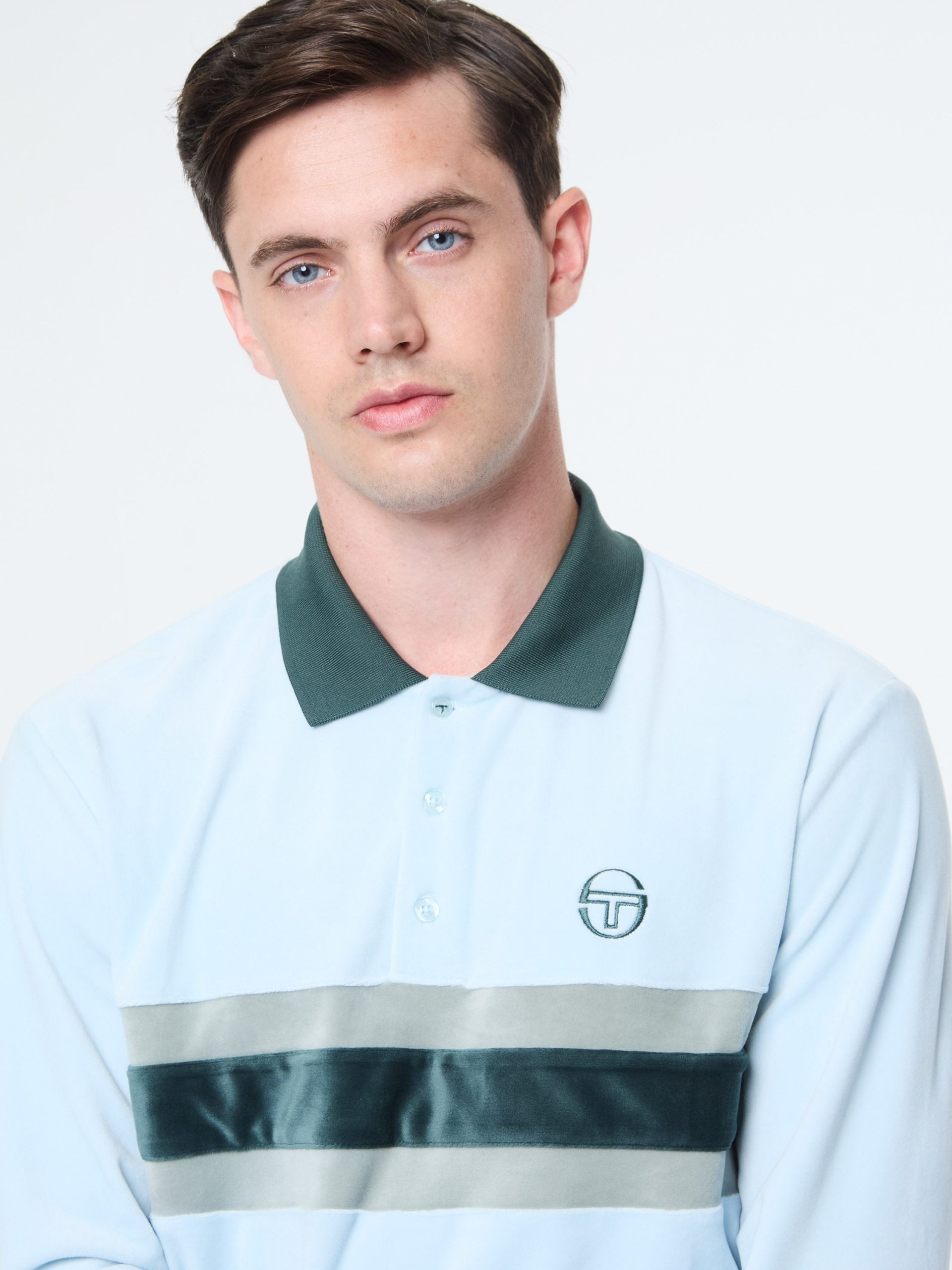 Banda Velour Polo- Baby Blue - Image 7