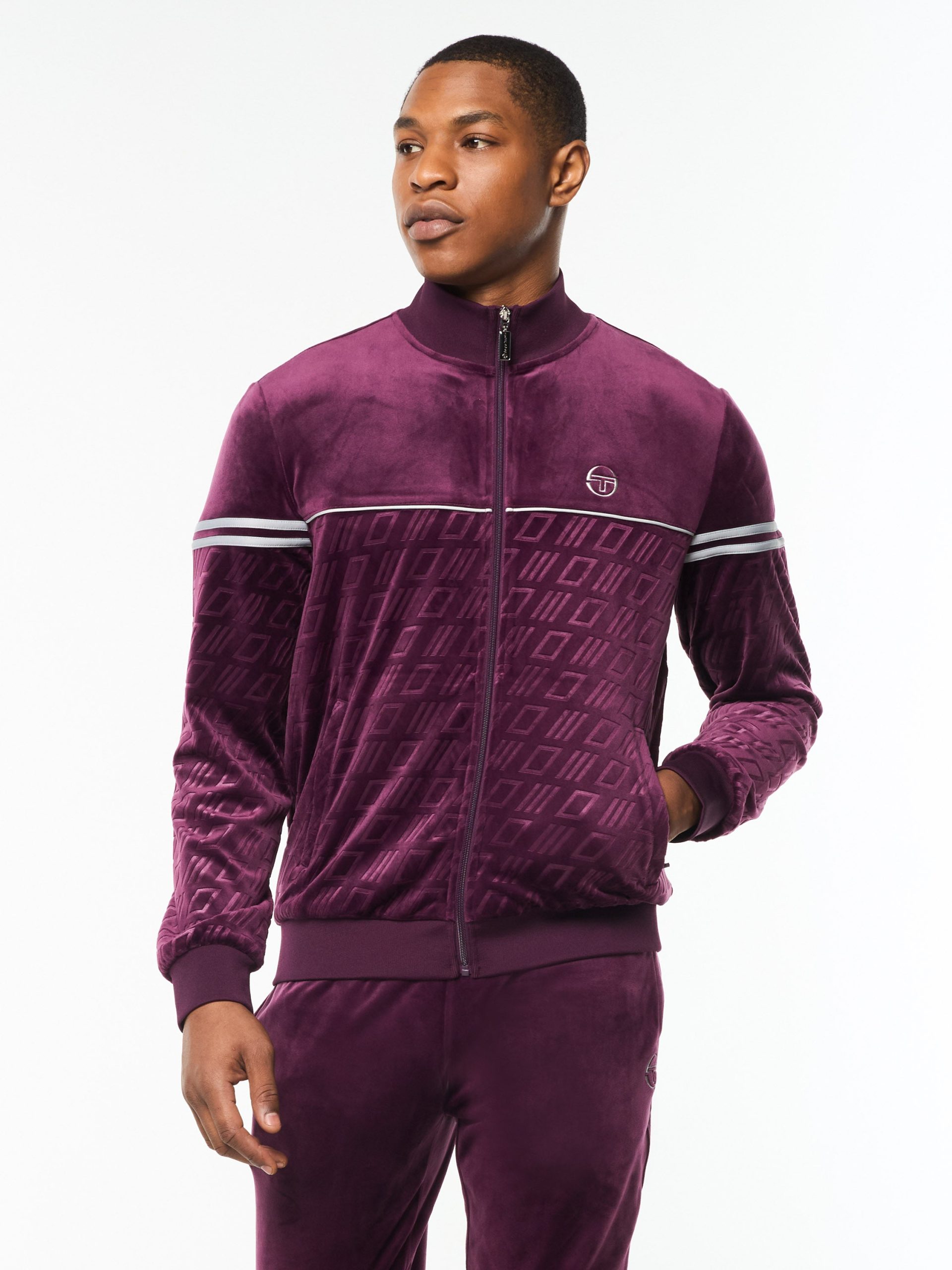Bandiera Track Jacket- Potent Purple