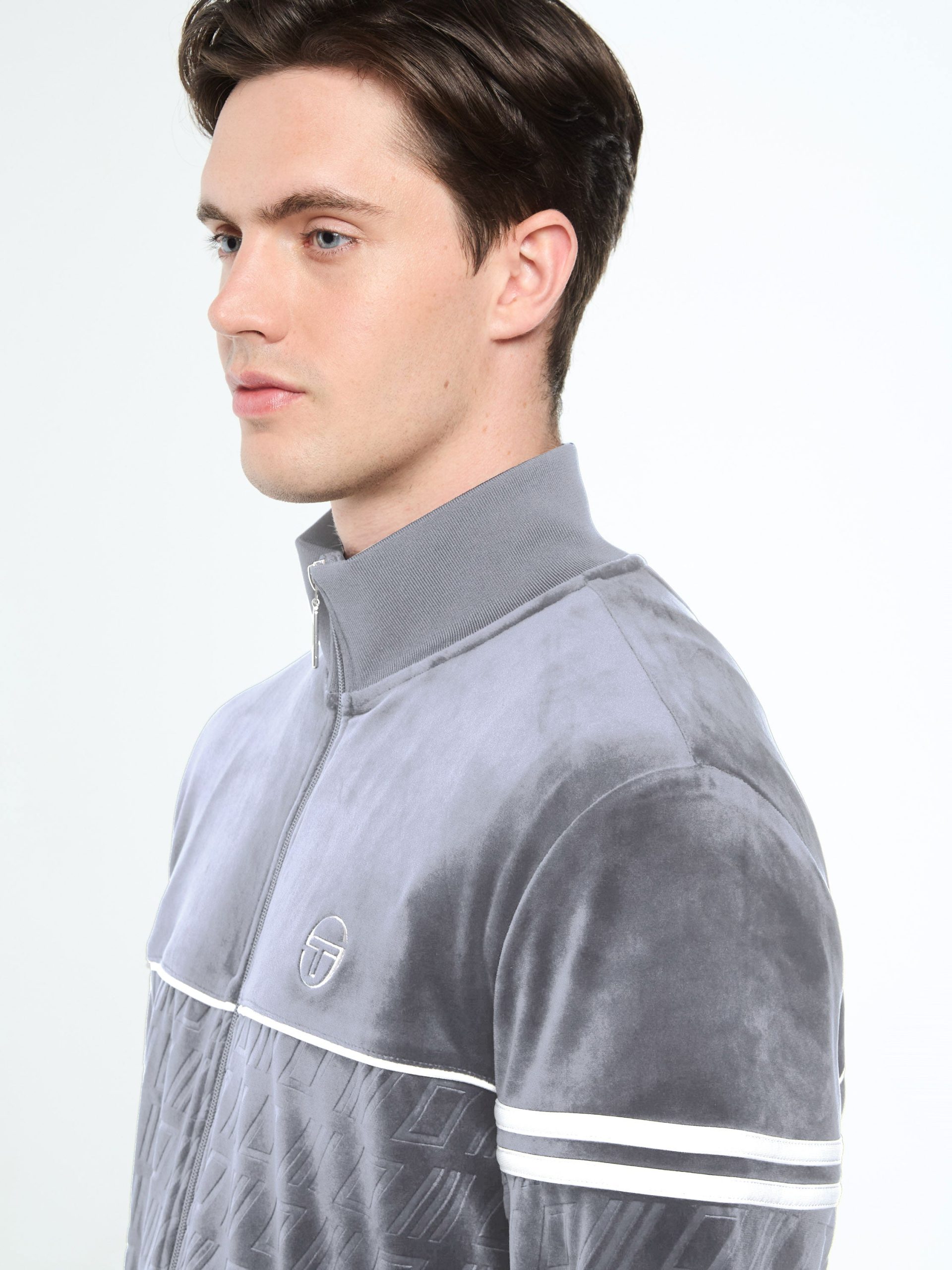 Bandiera Track Jacket- Sleet - Image 5