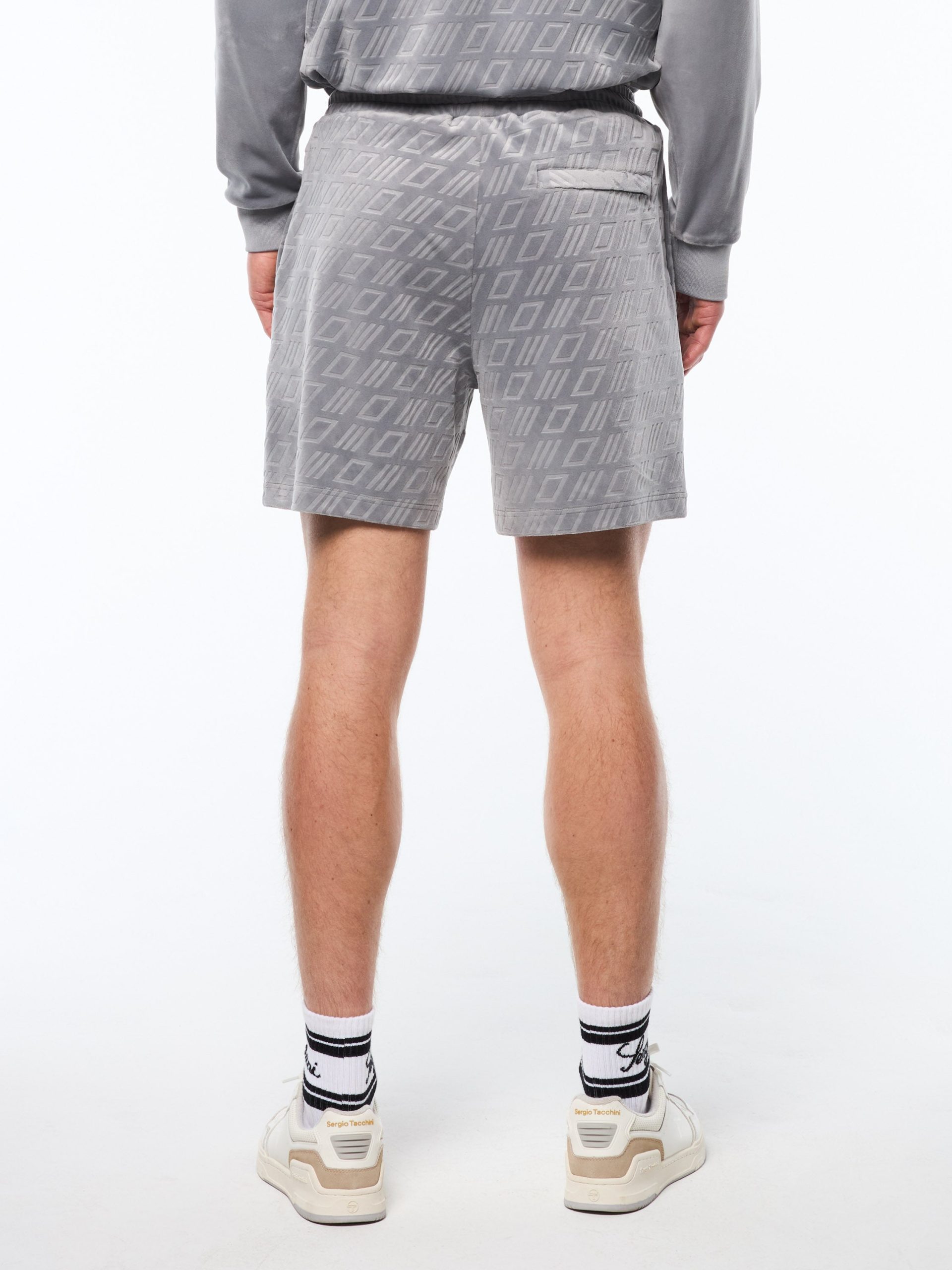Bandiera Debossed Velour Short-Sleet - Image 4