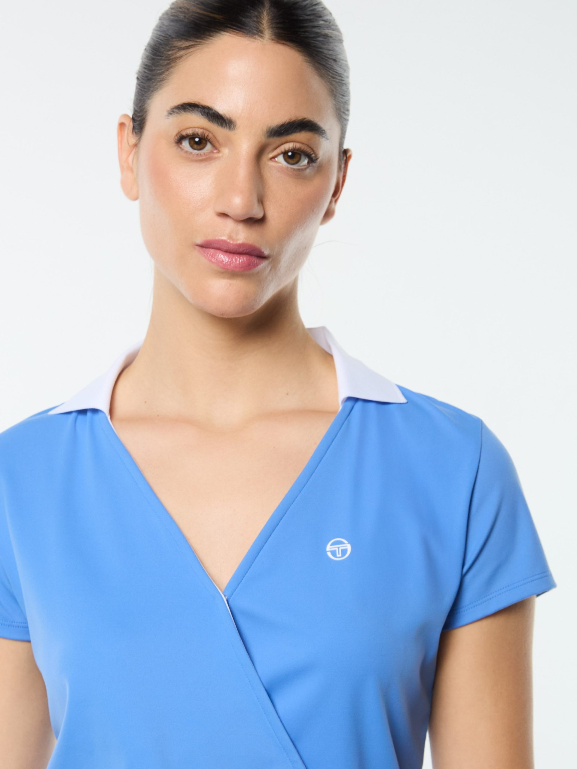 Agata Wrap Polo- Ultramarine - Image 8