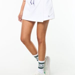 Agata Wrap Skort- Brilliant White