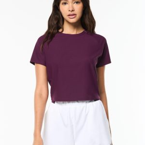 Eva Cropped Top- Potent Purple