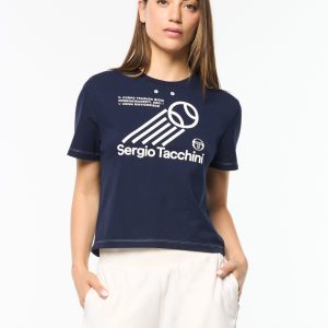 Nera Boxy Tee- Maritime Blue