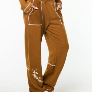 Greta Sweatpant- Bronze Brown